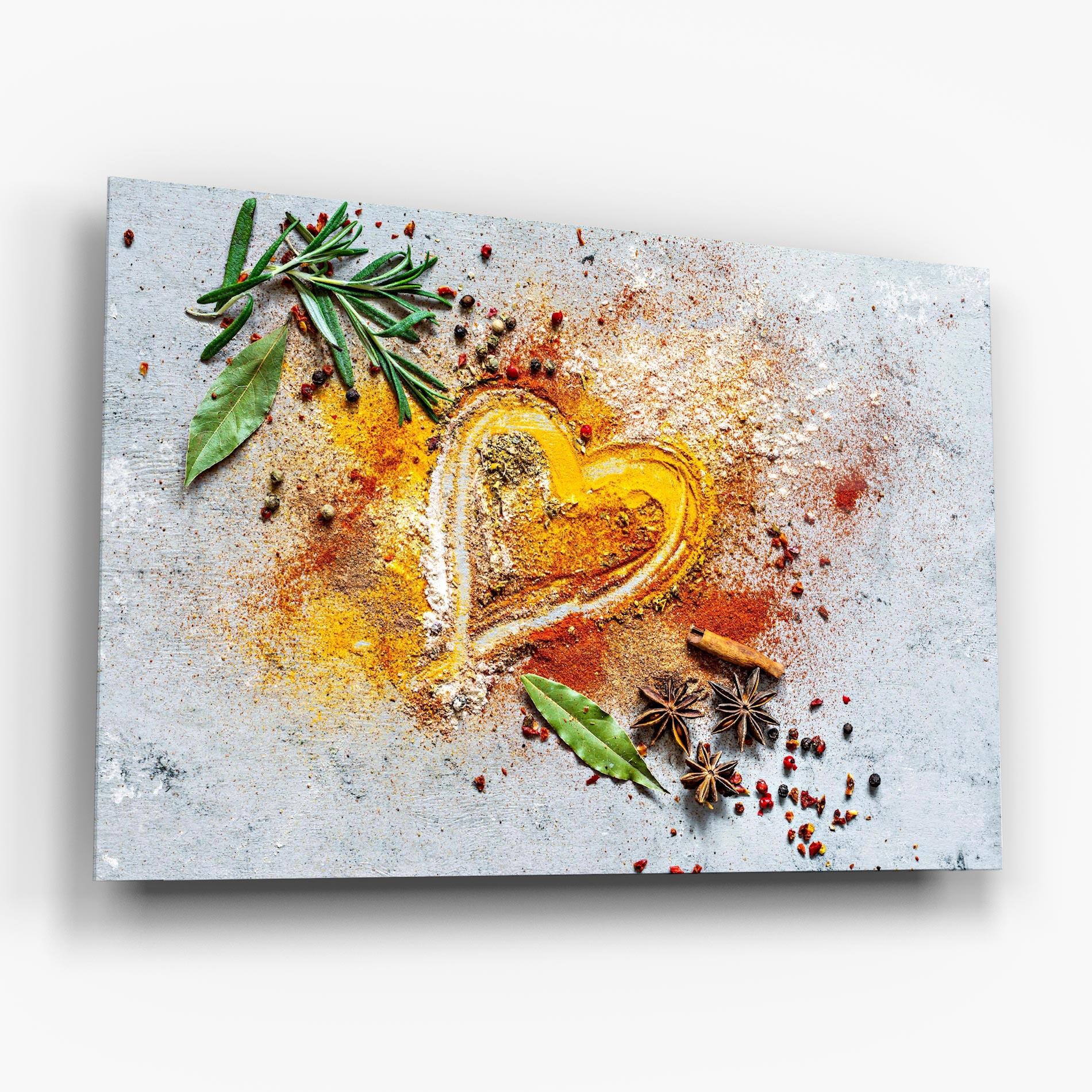 Üvegkép Heart Spice Powders mockup 6