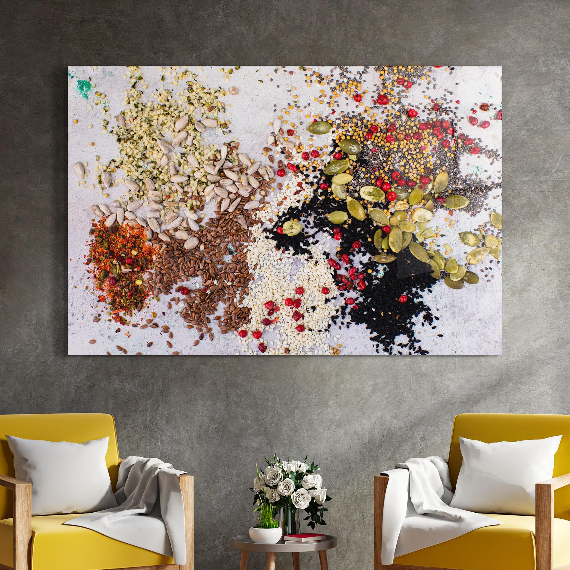 Üvegkép Different Seeds mockup 4