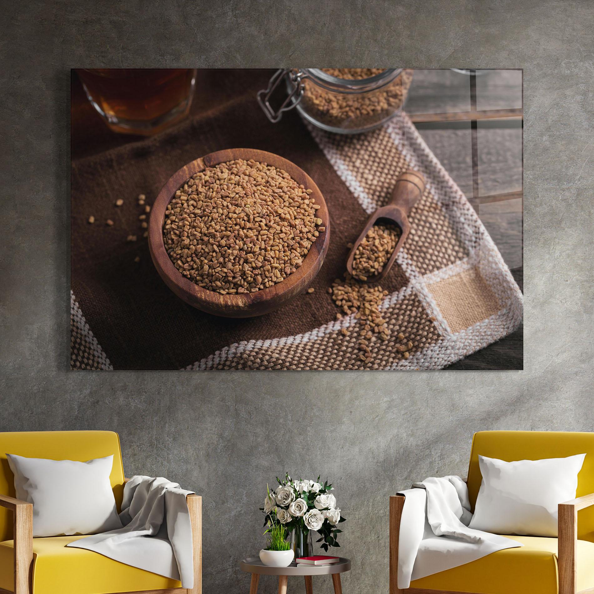 Üvegkép Dry Seeds mockup 4