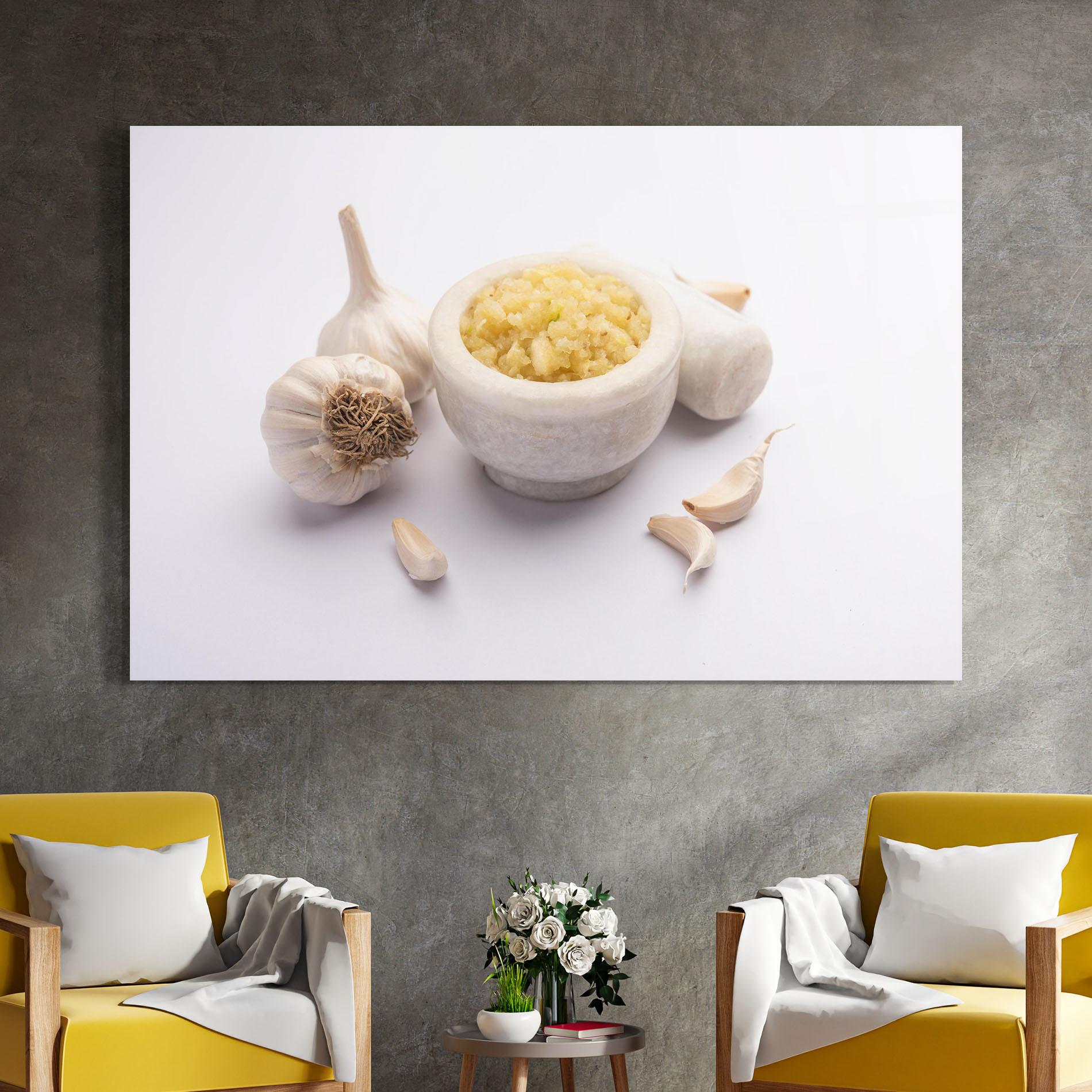 Üvegkép Garlic Paste mockup 4