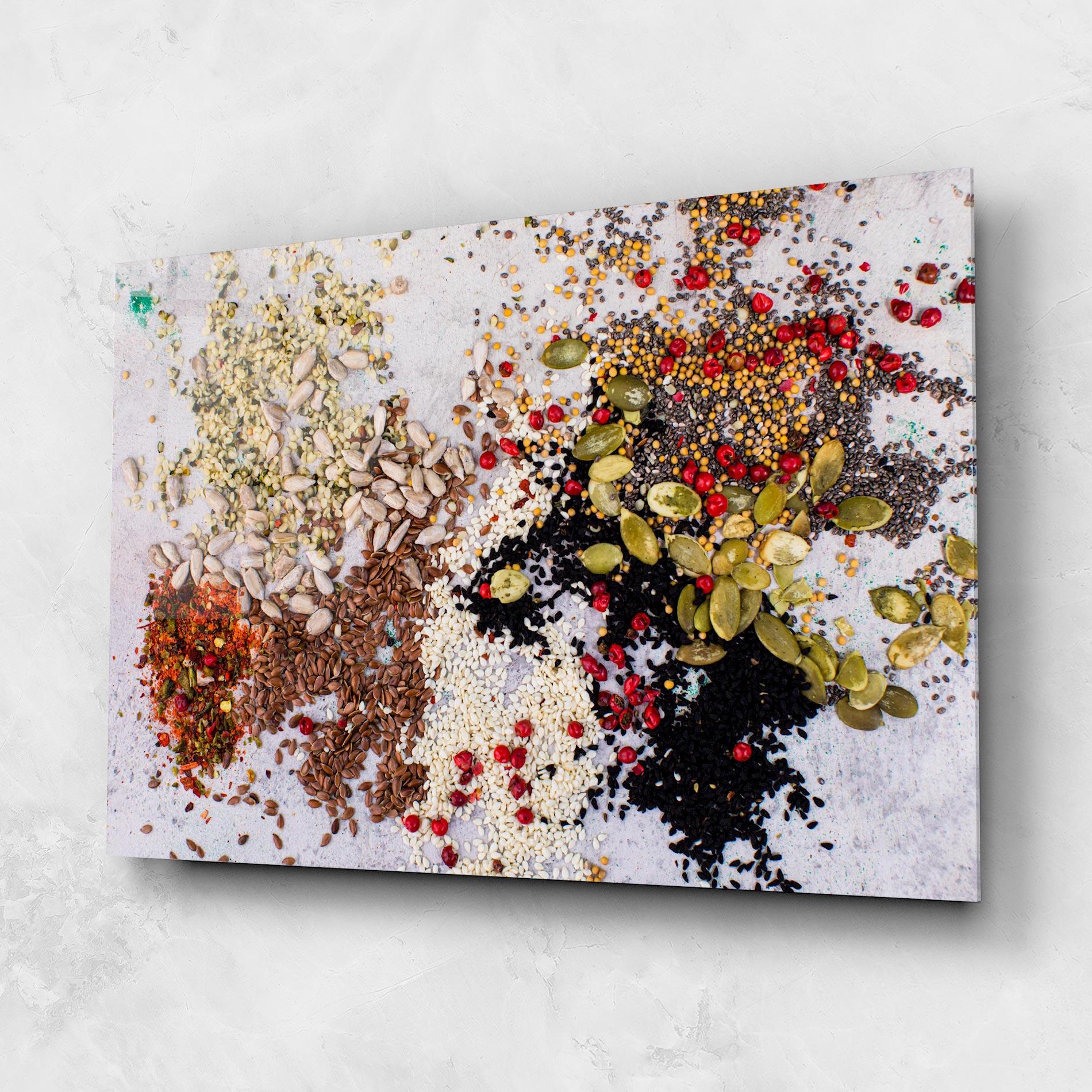 Üvegkép Different Seeds mockup 1