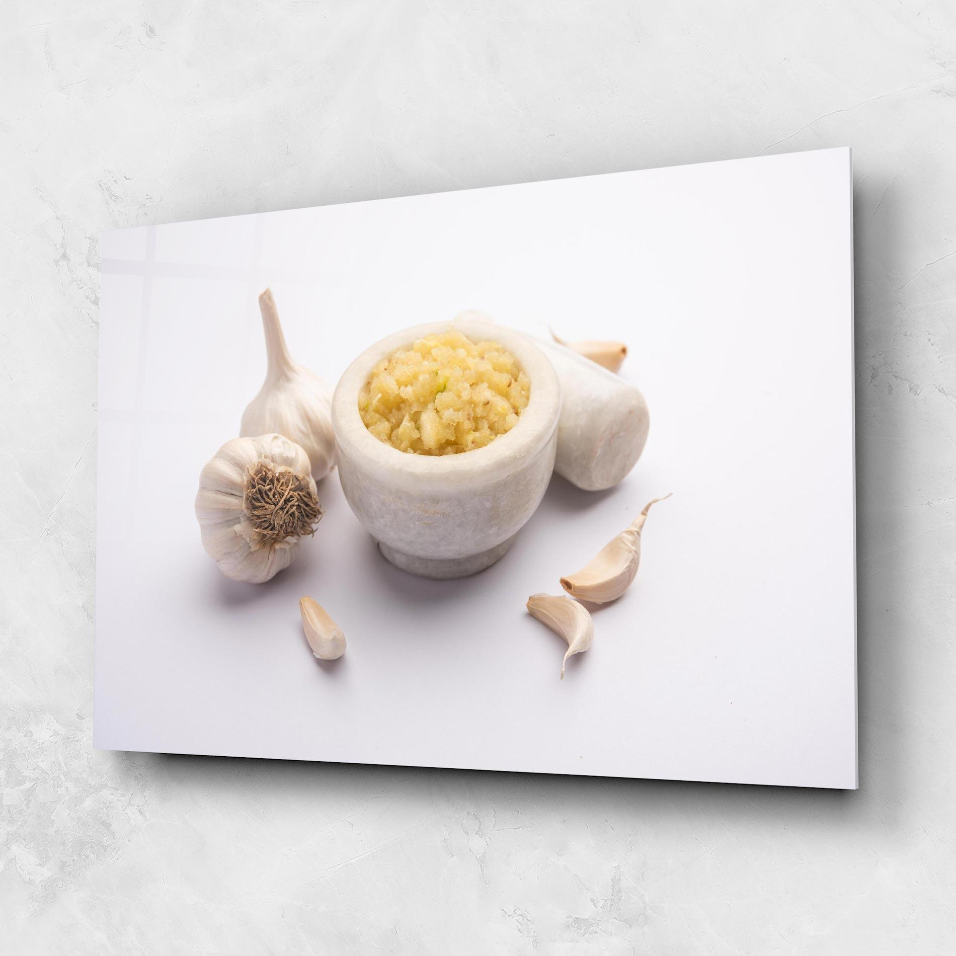 Üvegkép Garlic Paste mockup 1