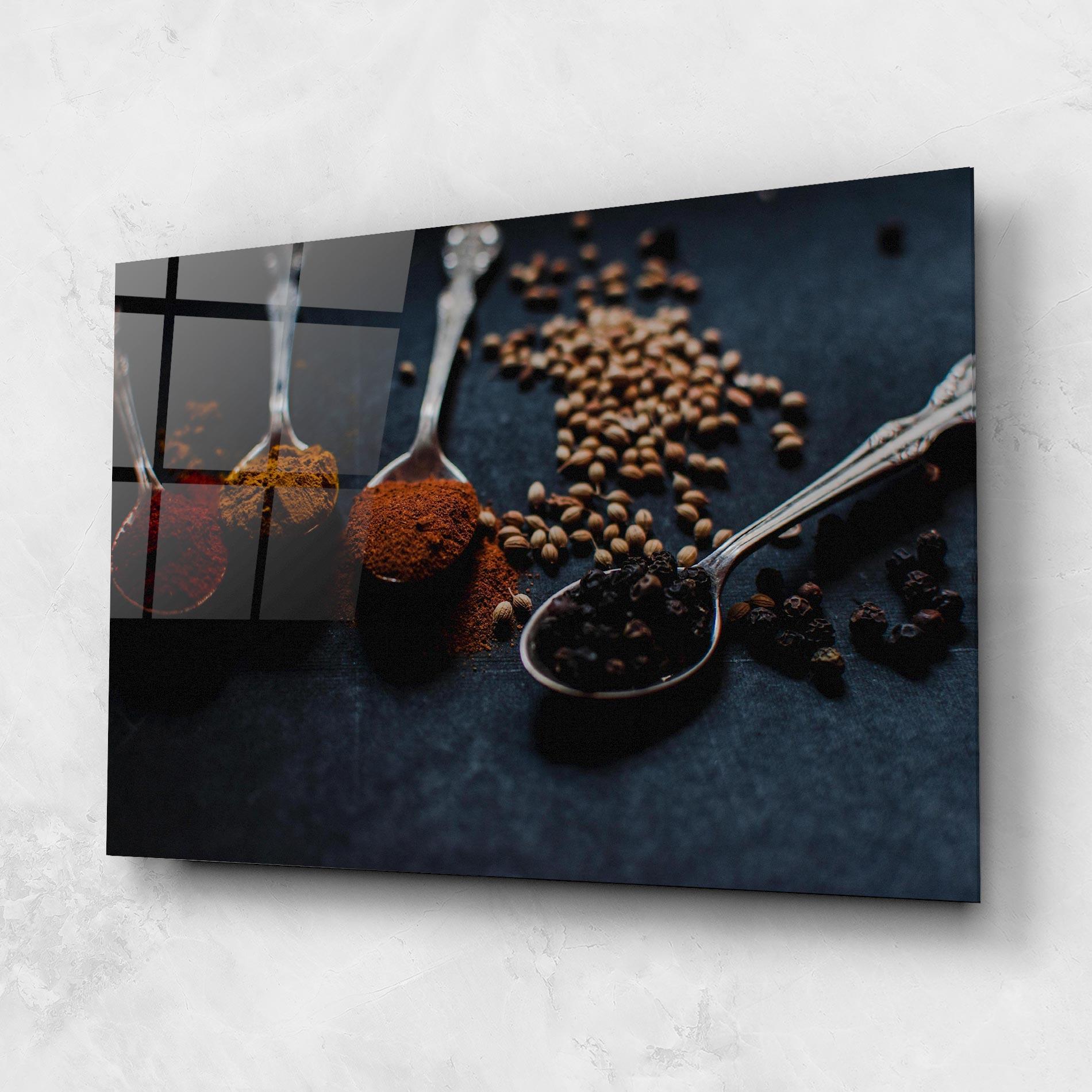Üvegkép Spices Spoon mockup 1