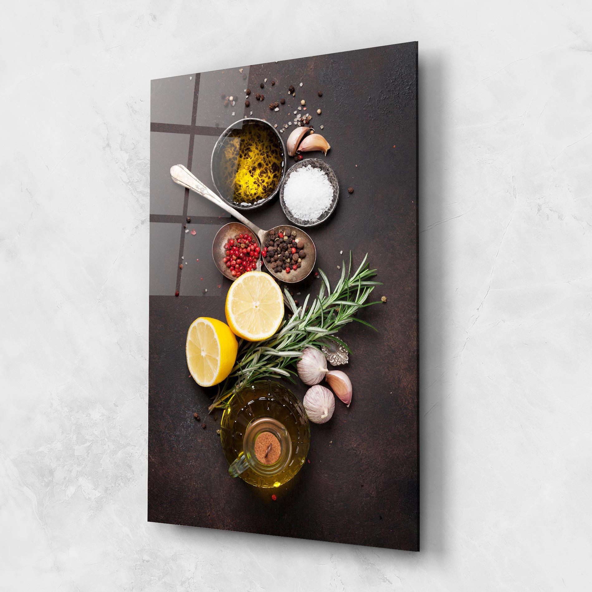 Spices On Stone Table mockup 1