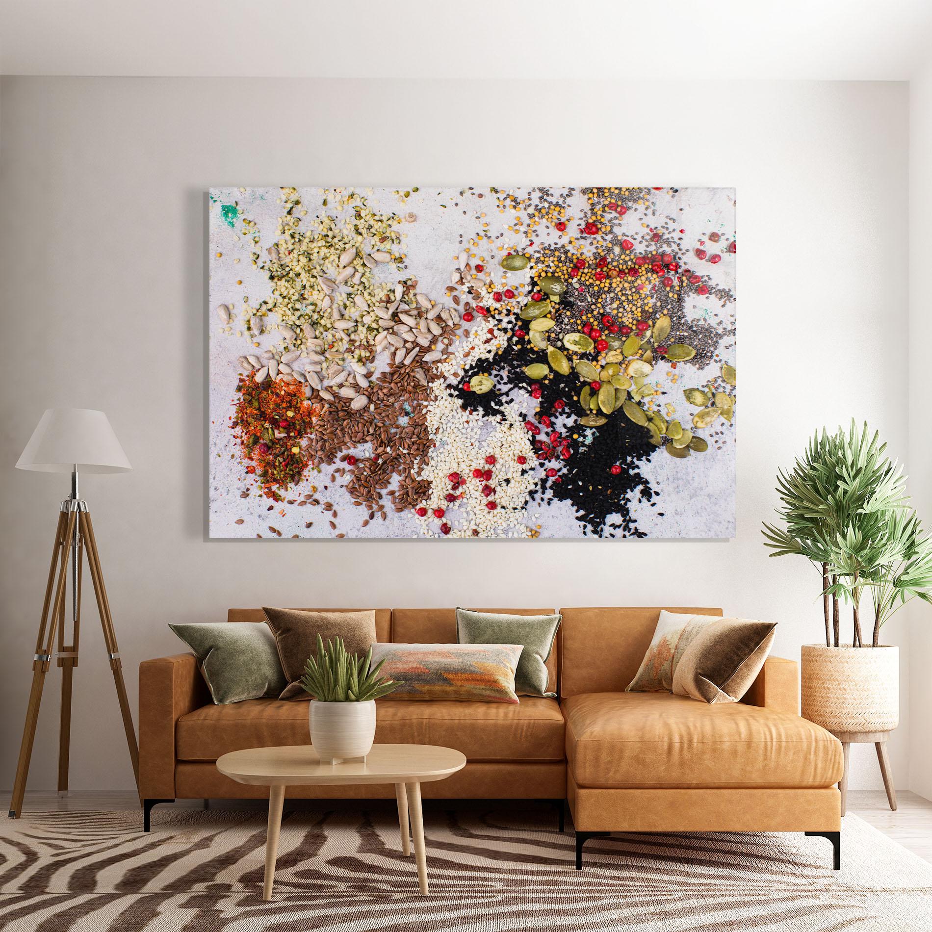 Üvegkép Different Seeds mockup 7