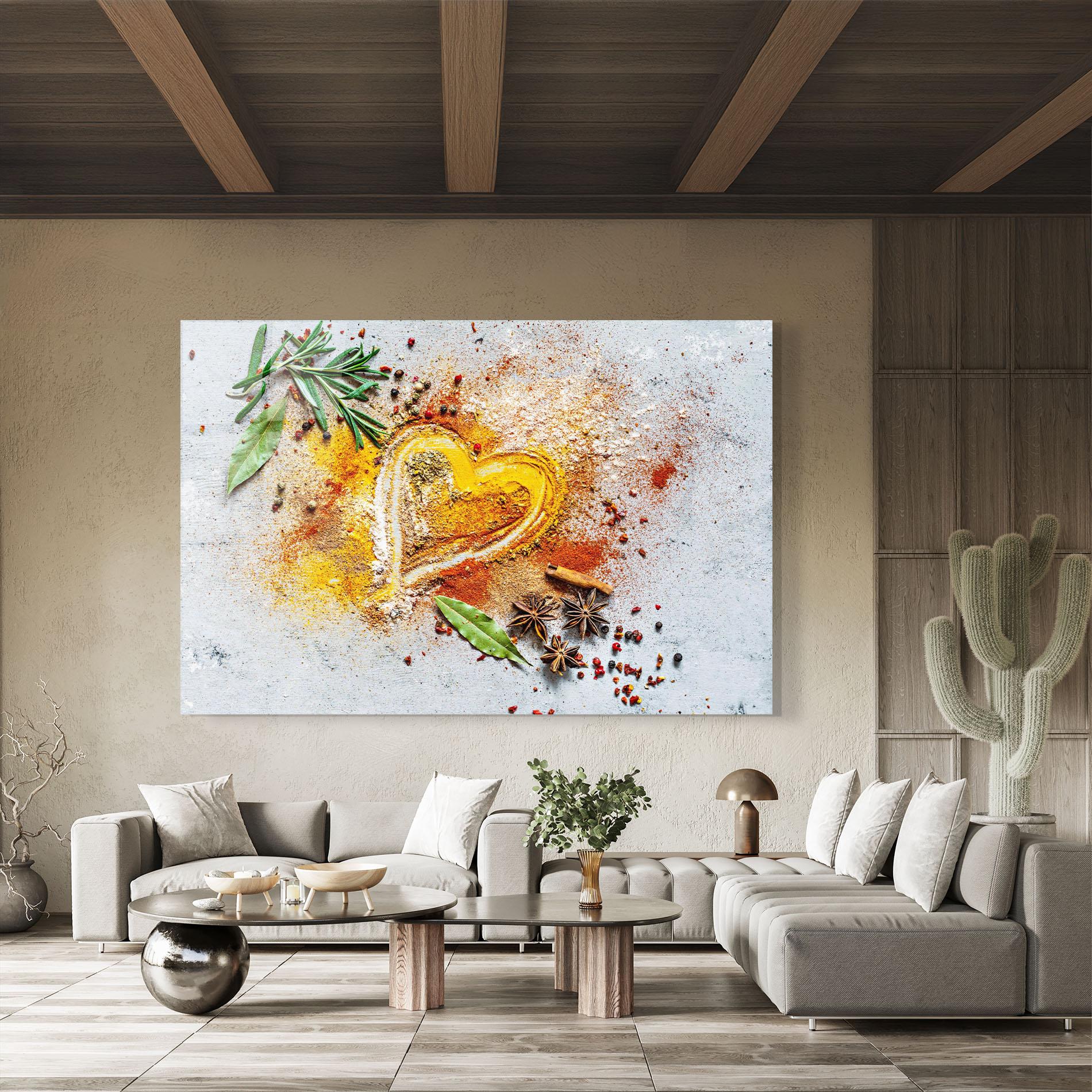 Üvegkép Heart Spice Powders mockup 8