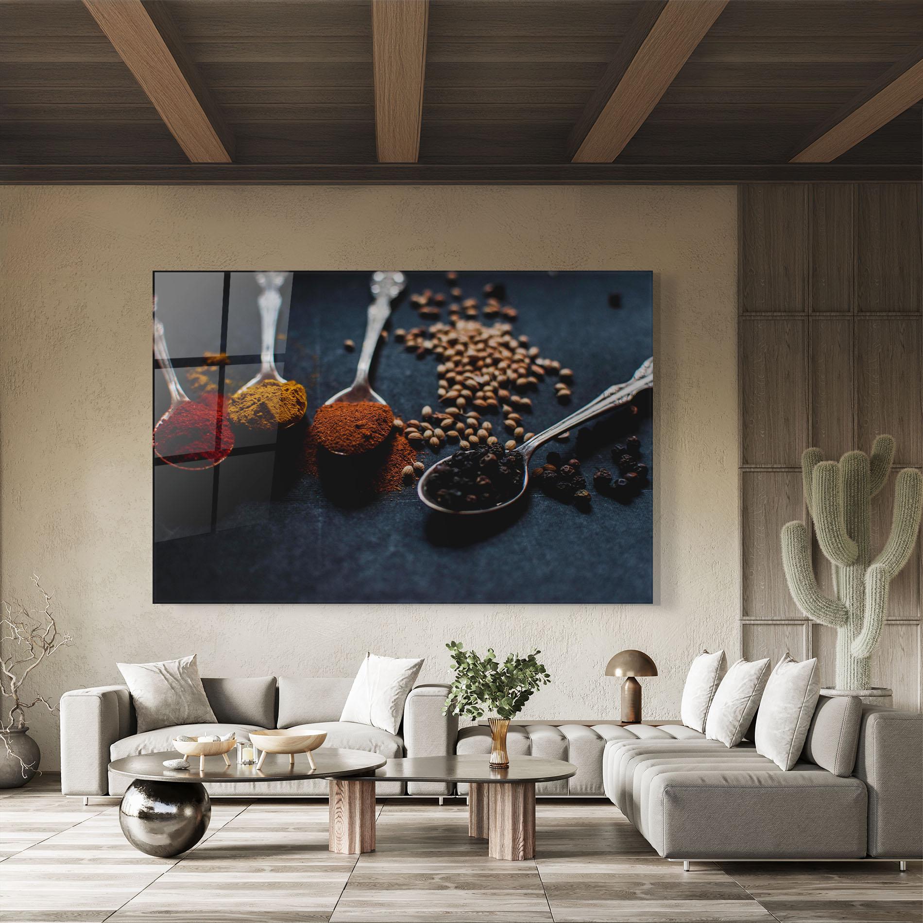 Üvegkép Spices Spoon mockup 8