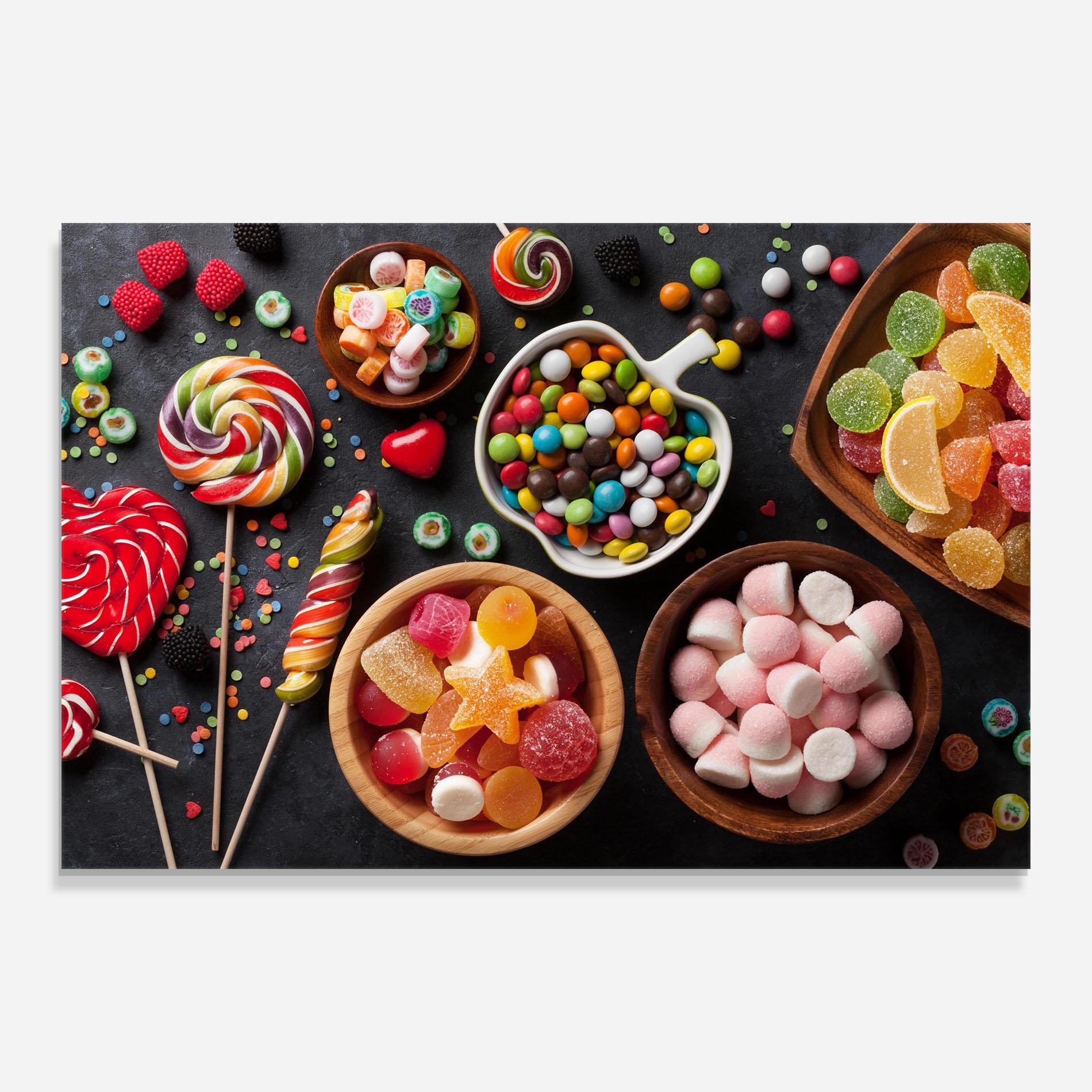 Üvegkép Colorful Candies mockup 0