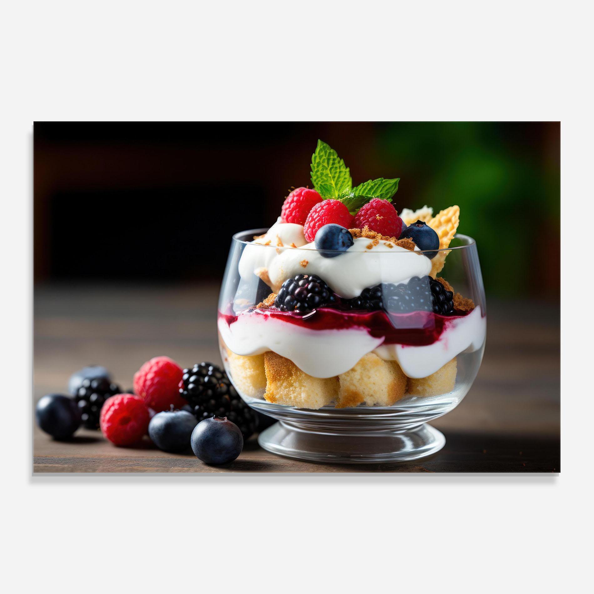 Üvegkép Cup Sweet Dessert mockup 0