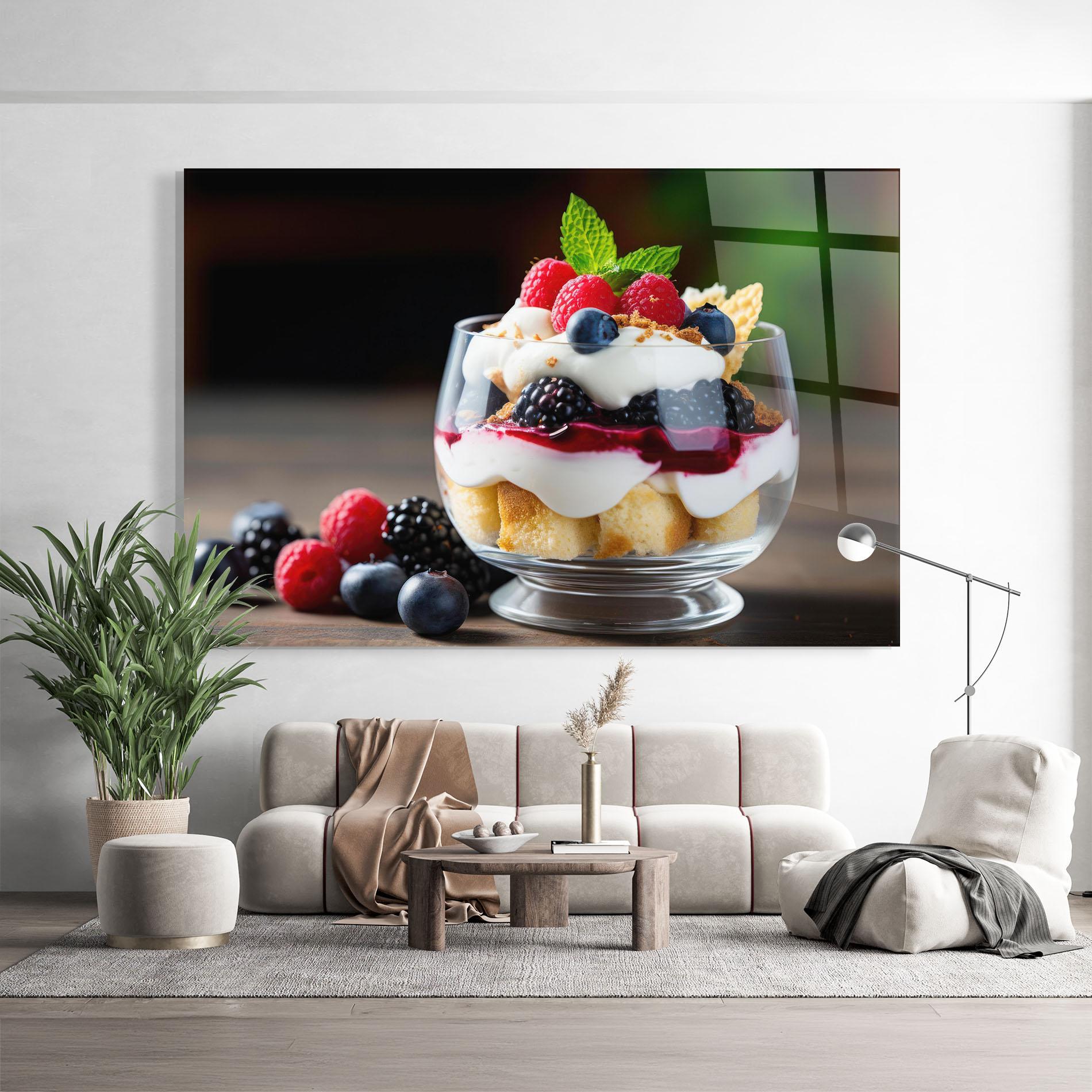 Üvegkép Cup Sweet Dessert mockup 9