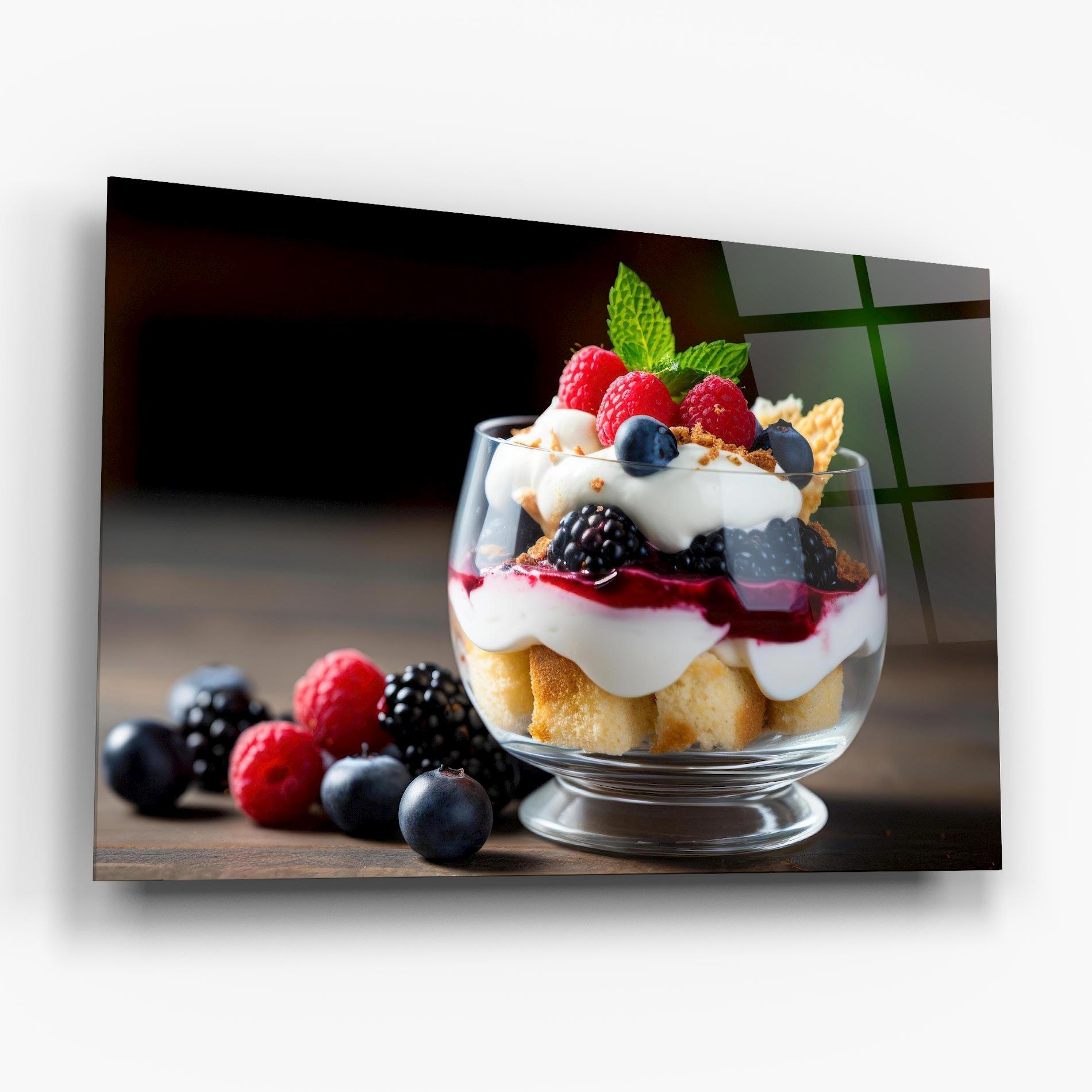 Üvegkép Cup Sweet Dessert mockup 6