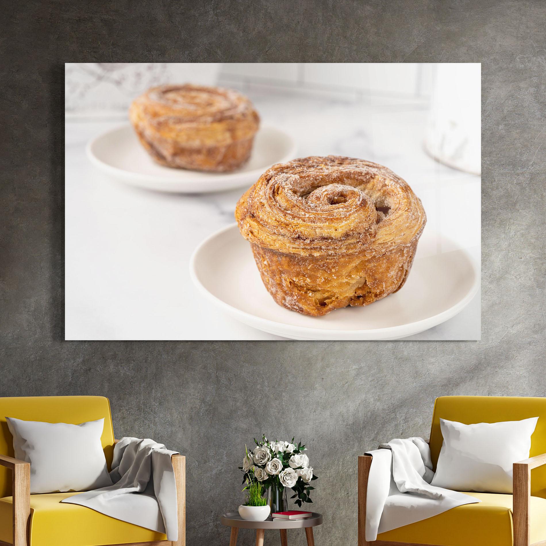 Üvegkép Cinnamon Roll mockup 4