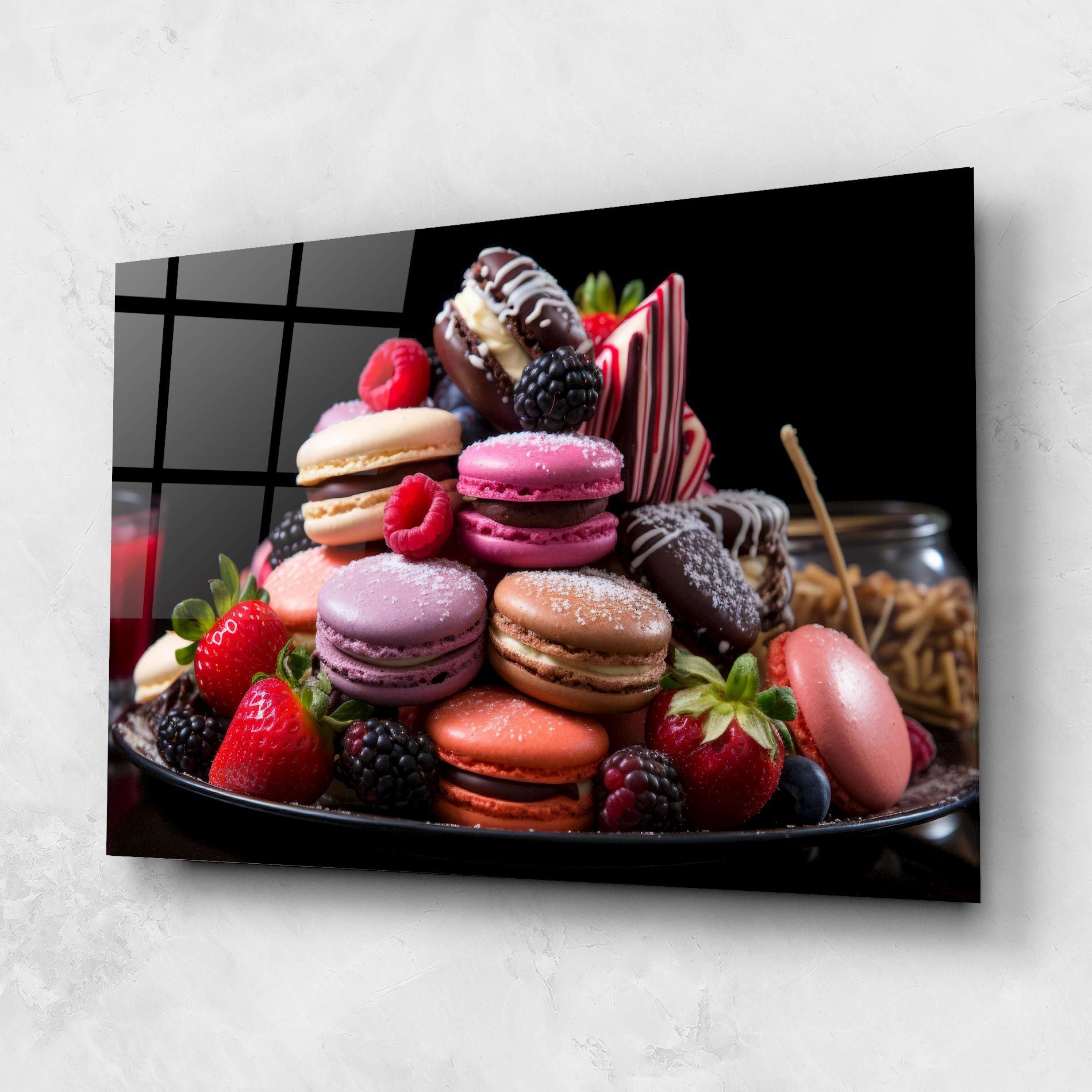 Berries Macarons mockup 1