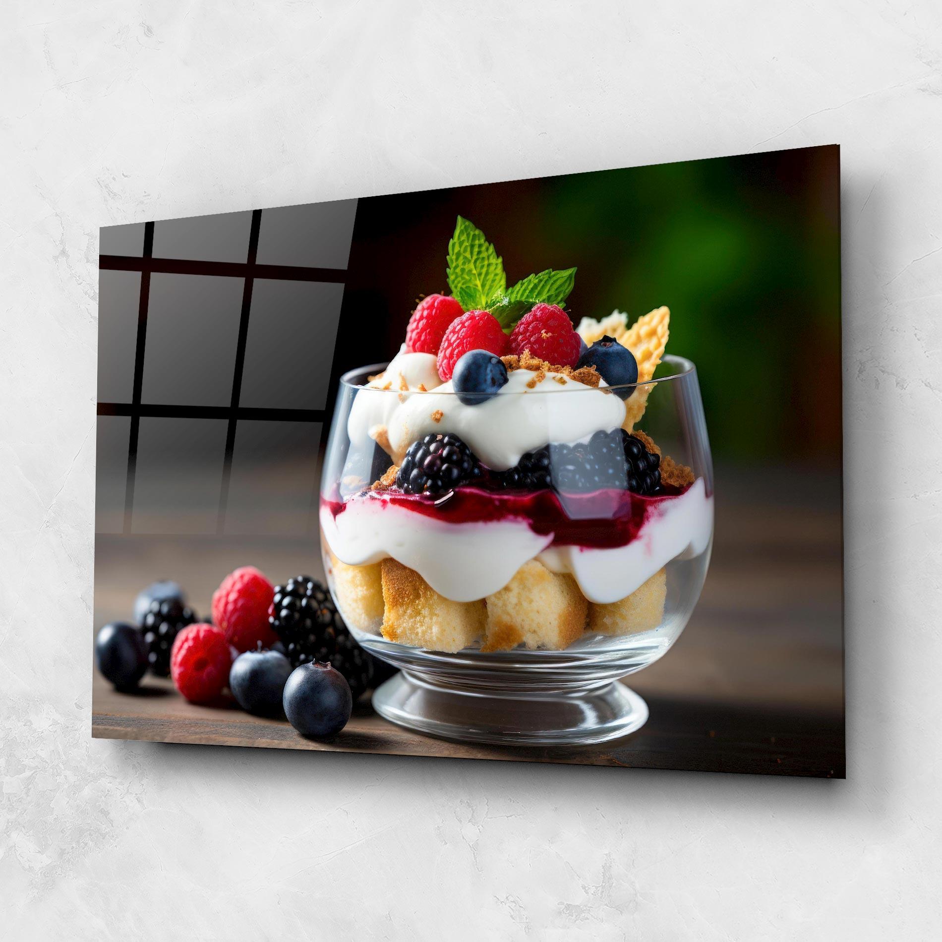 Üvegkép Cup Sweet Dessert mockup 1