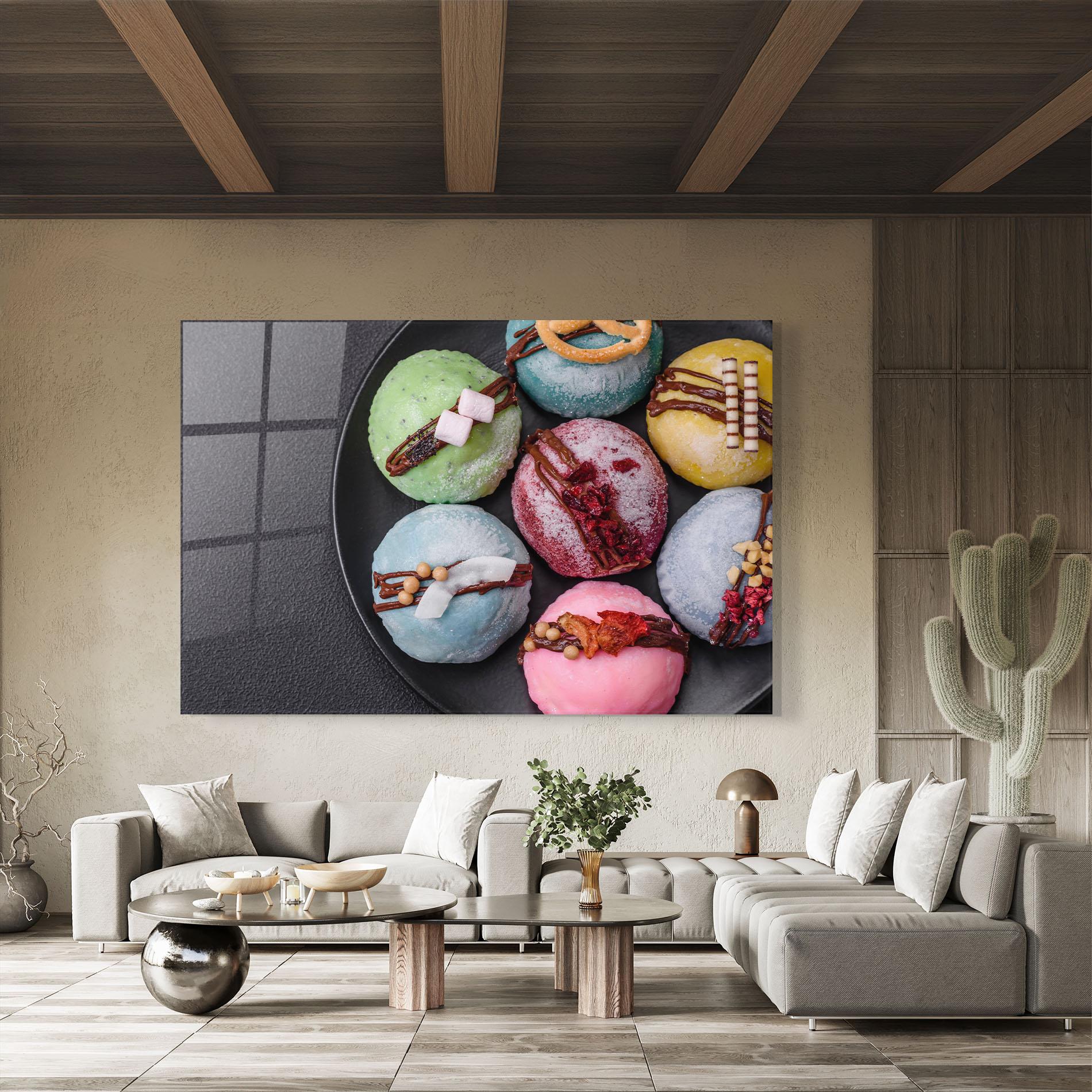 Üvegkép Colorful Mochi Desserts mockup 8