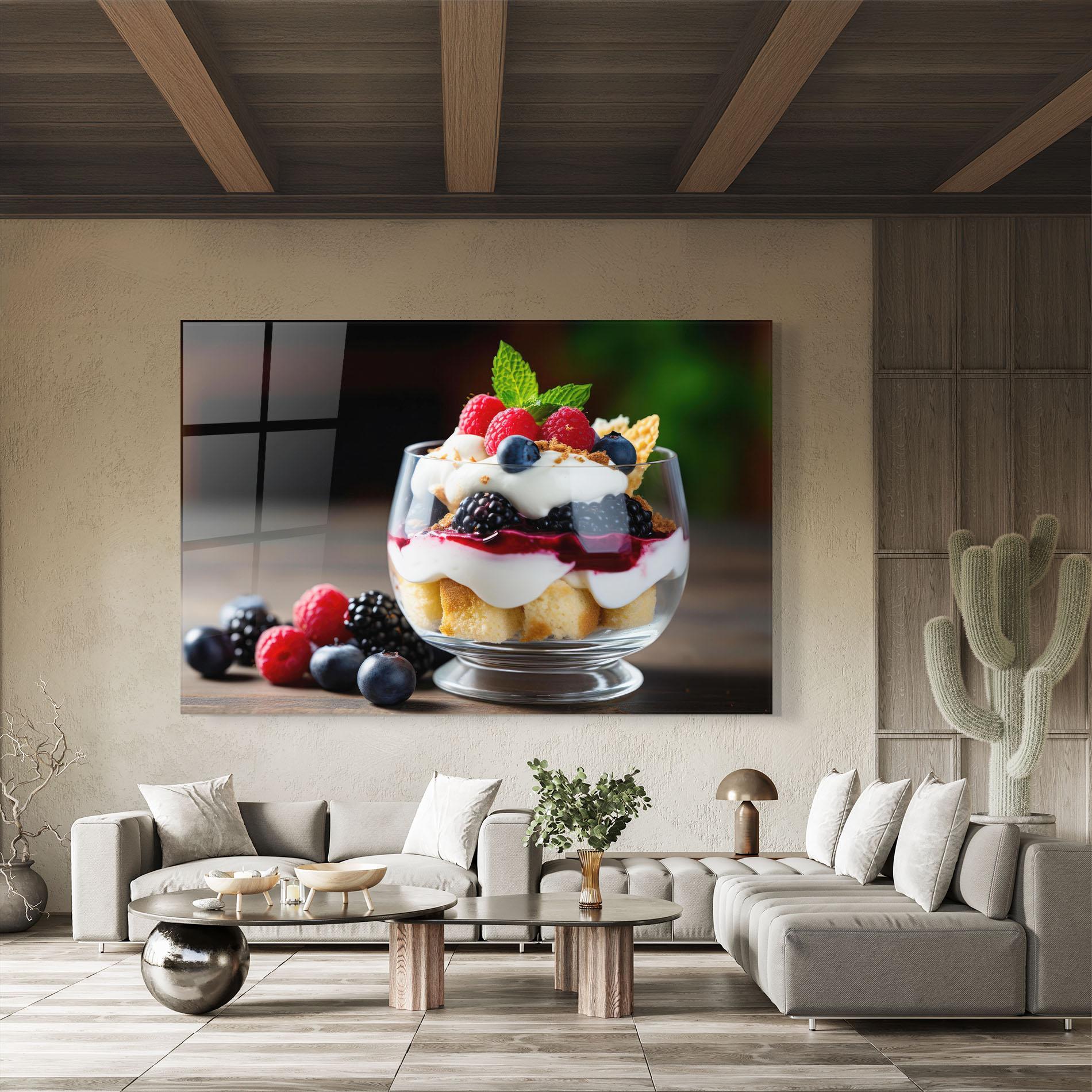 Üvegkép Cup Sweet Dessert mockup 8