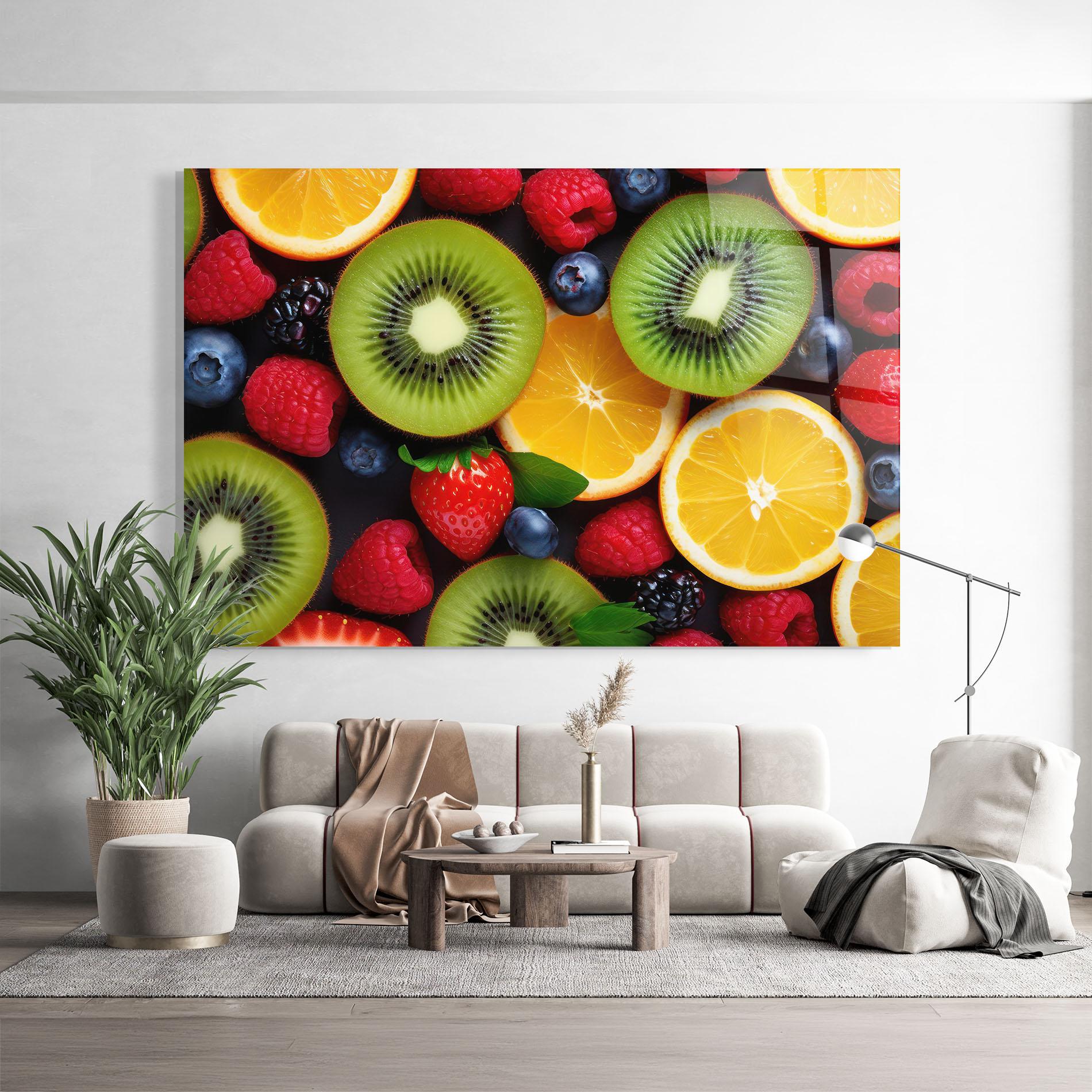 Üvegkép Kiwi Fruit Mix mockup 9