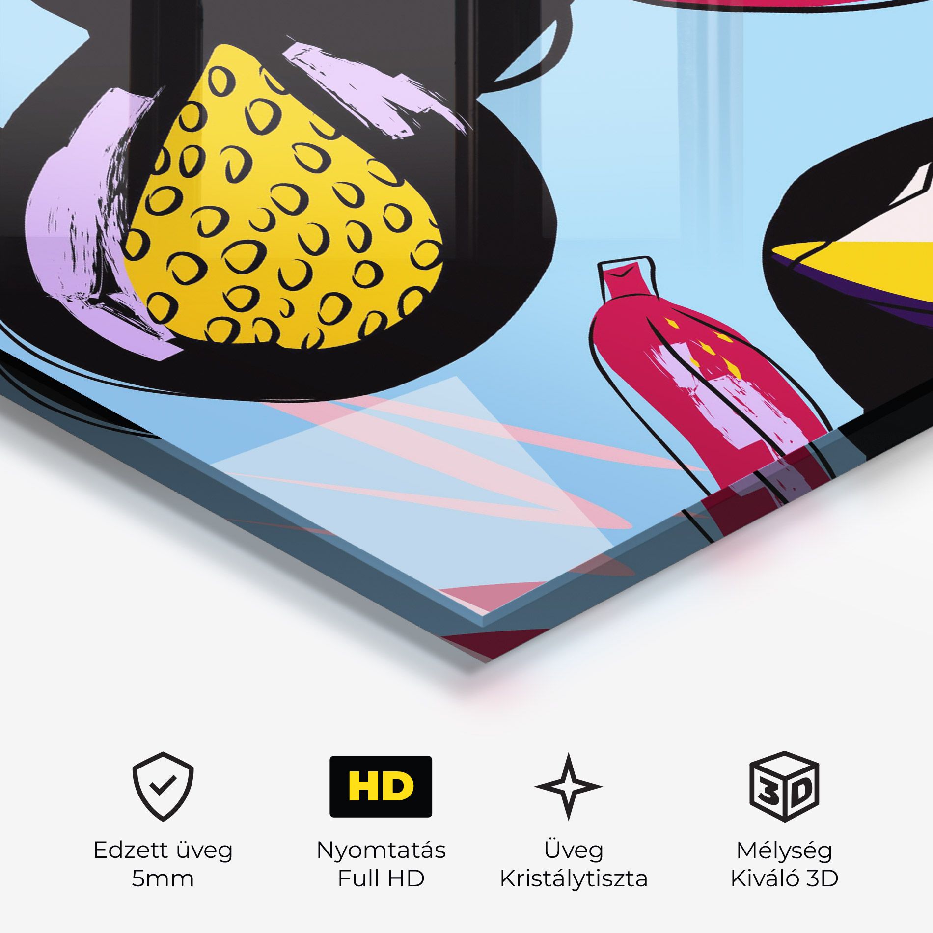 Colorful Fruits mockup 3