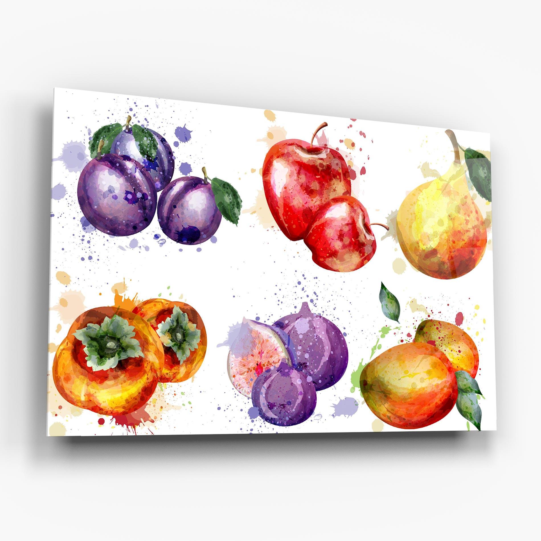 Üvegkép Fruits Art mockup 6