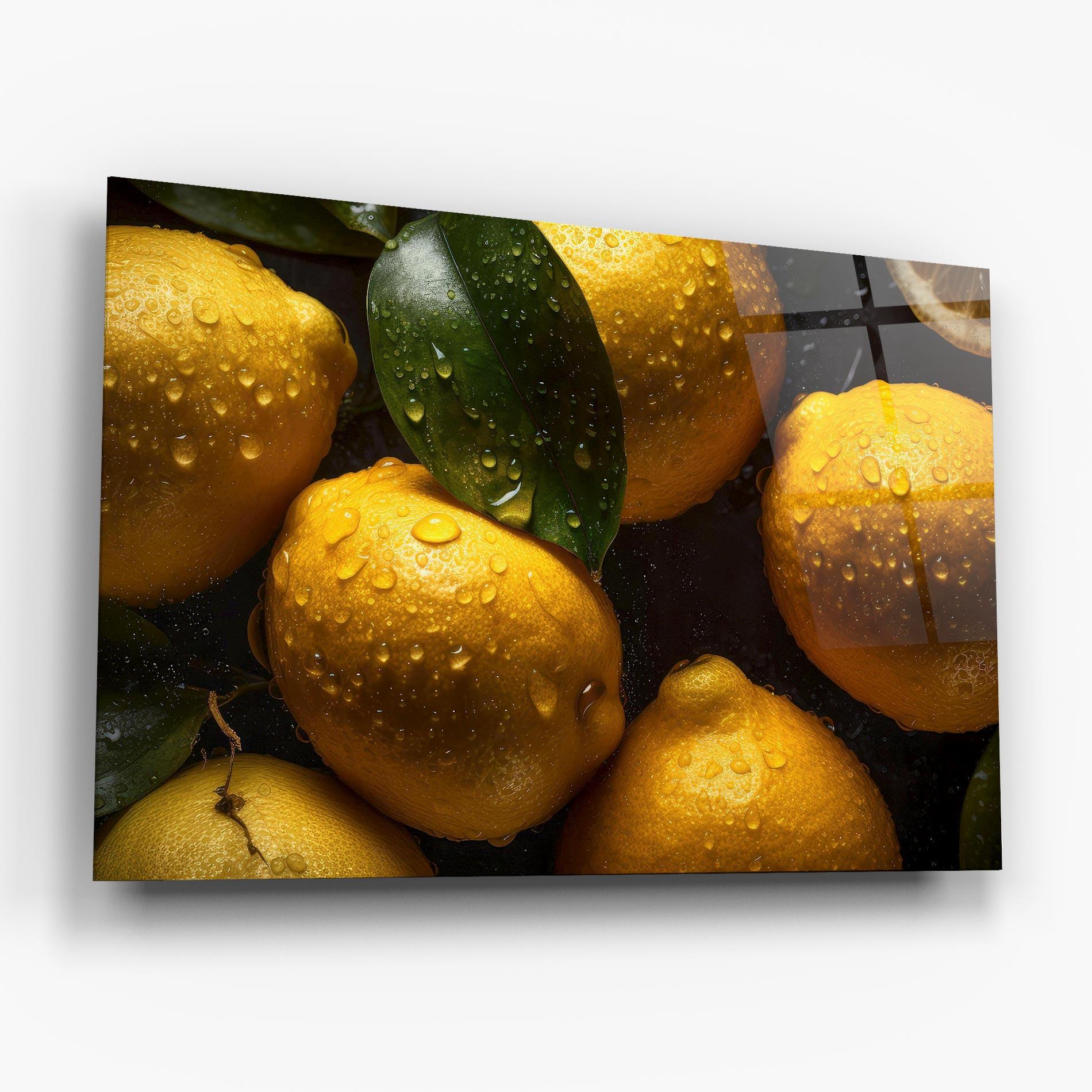 Üvegkép Lemon After Rain mockup 6