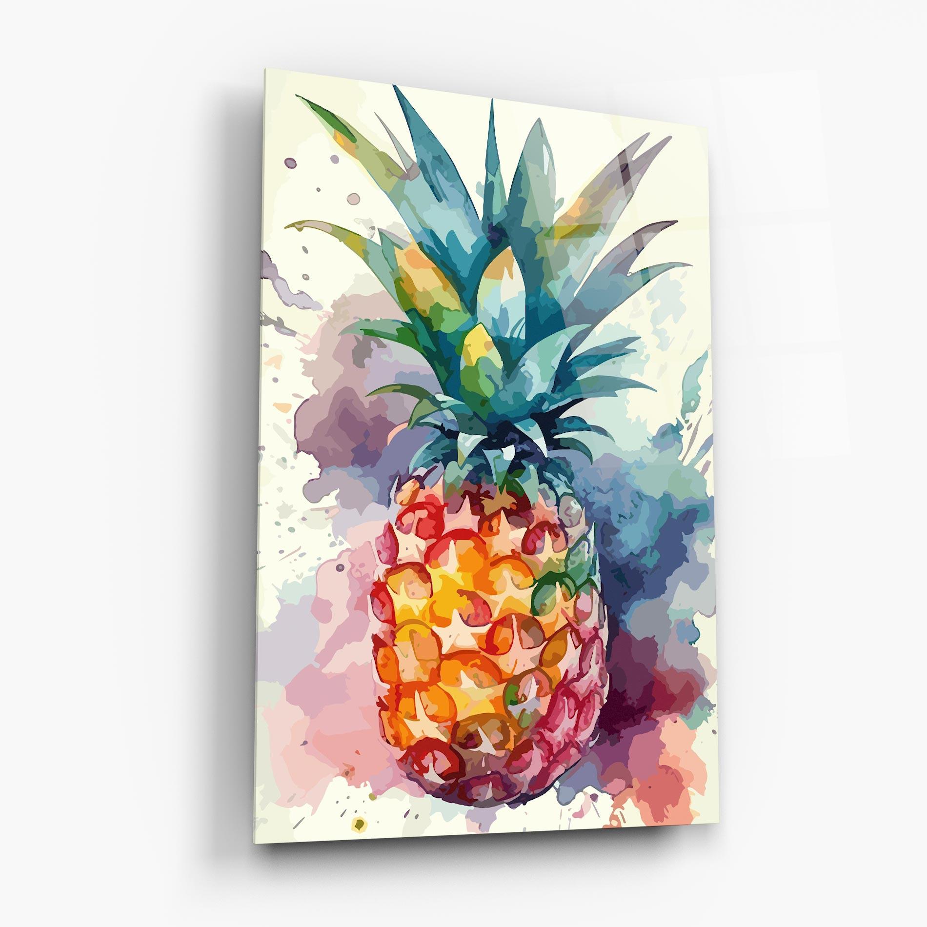 Üvegkép Colorful Pineapple mockup 6