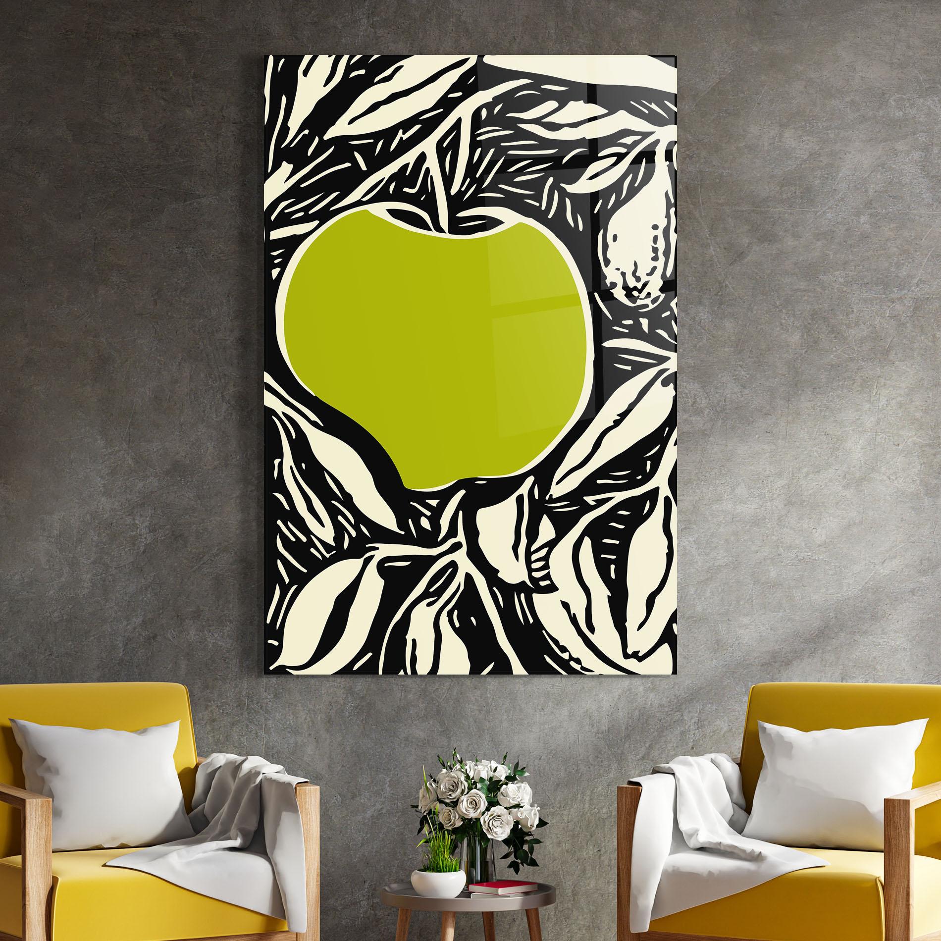 Üvegkép Green Apple mockup 4