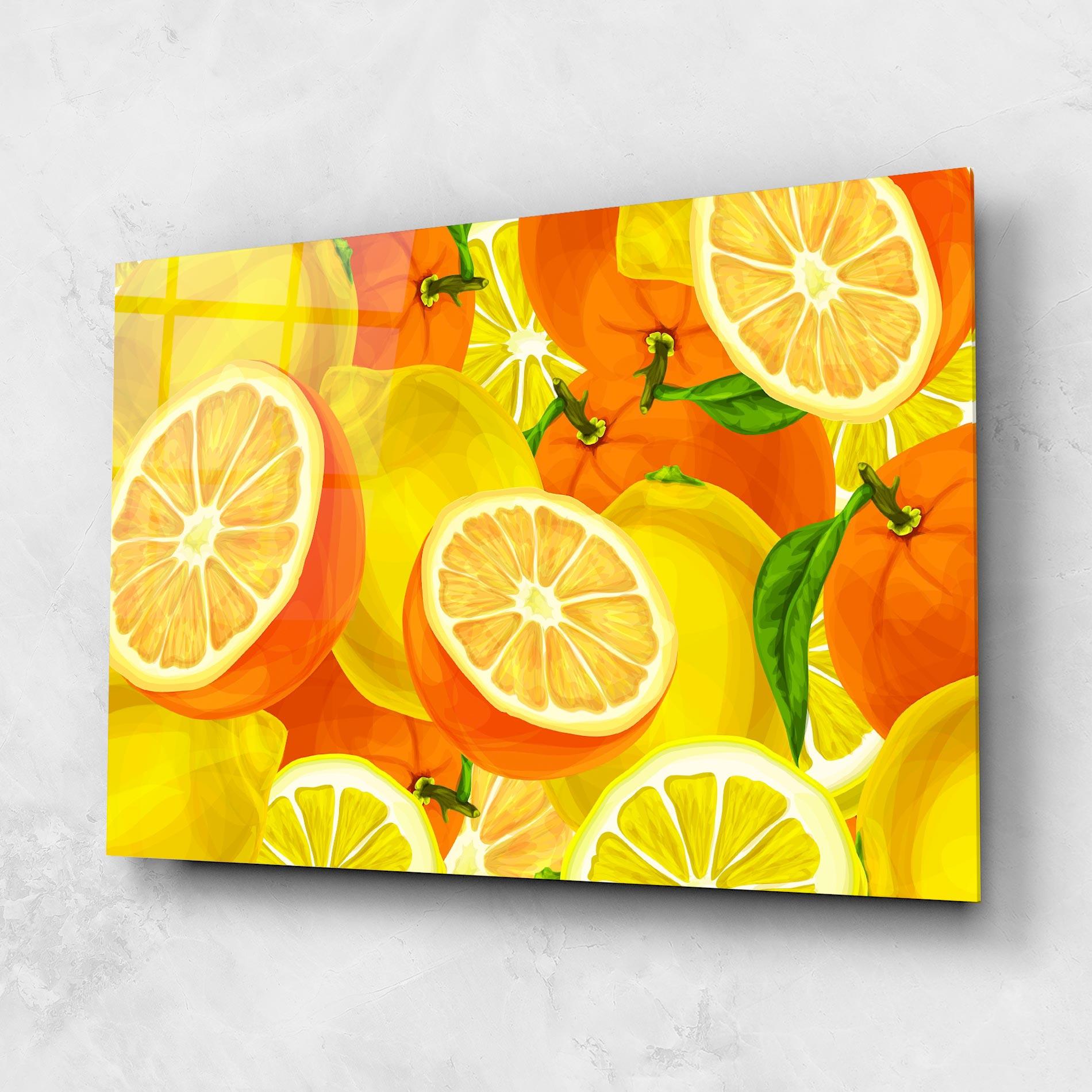Üvegkép Juicy Orange mockup 1