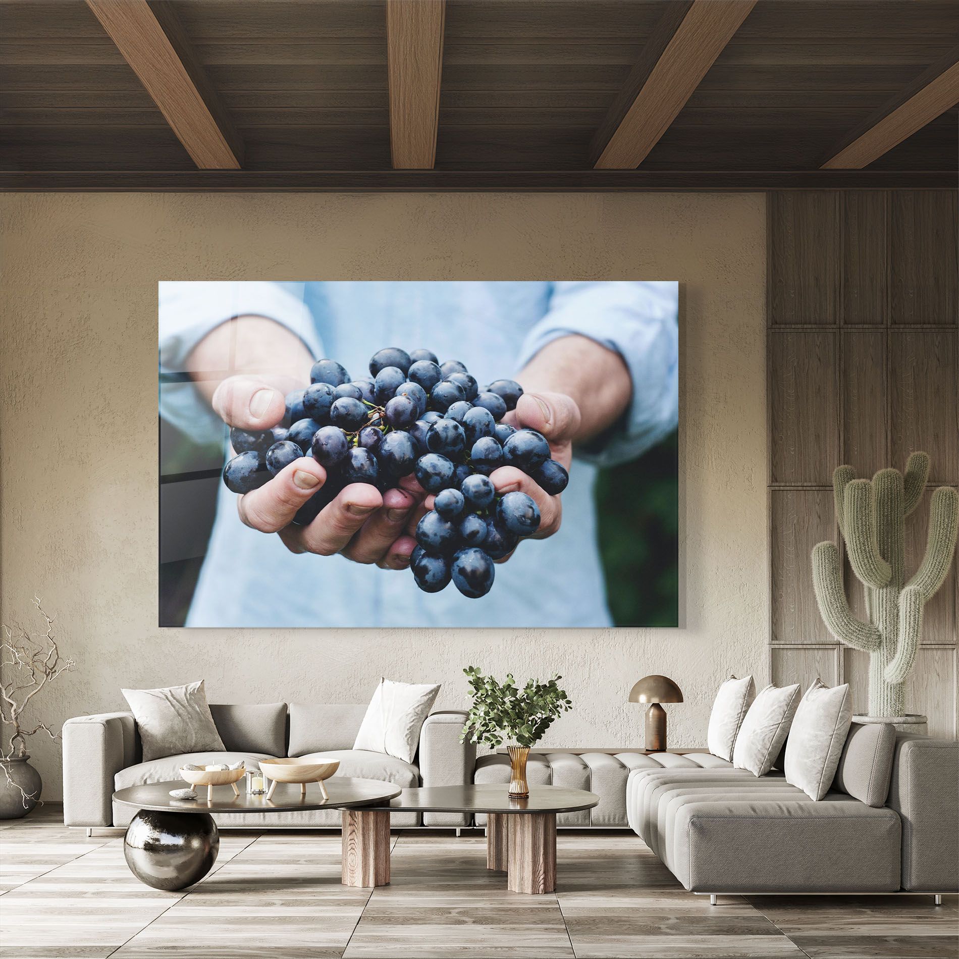 Holding Grapes mockup 8