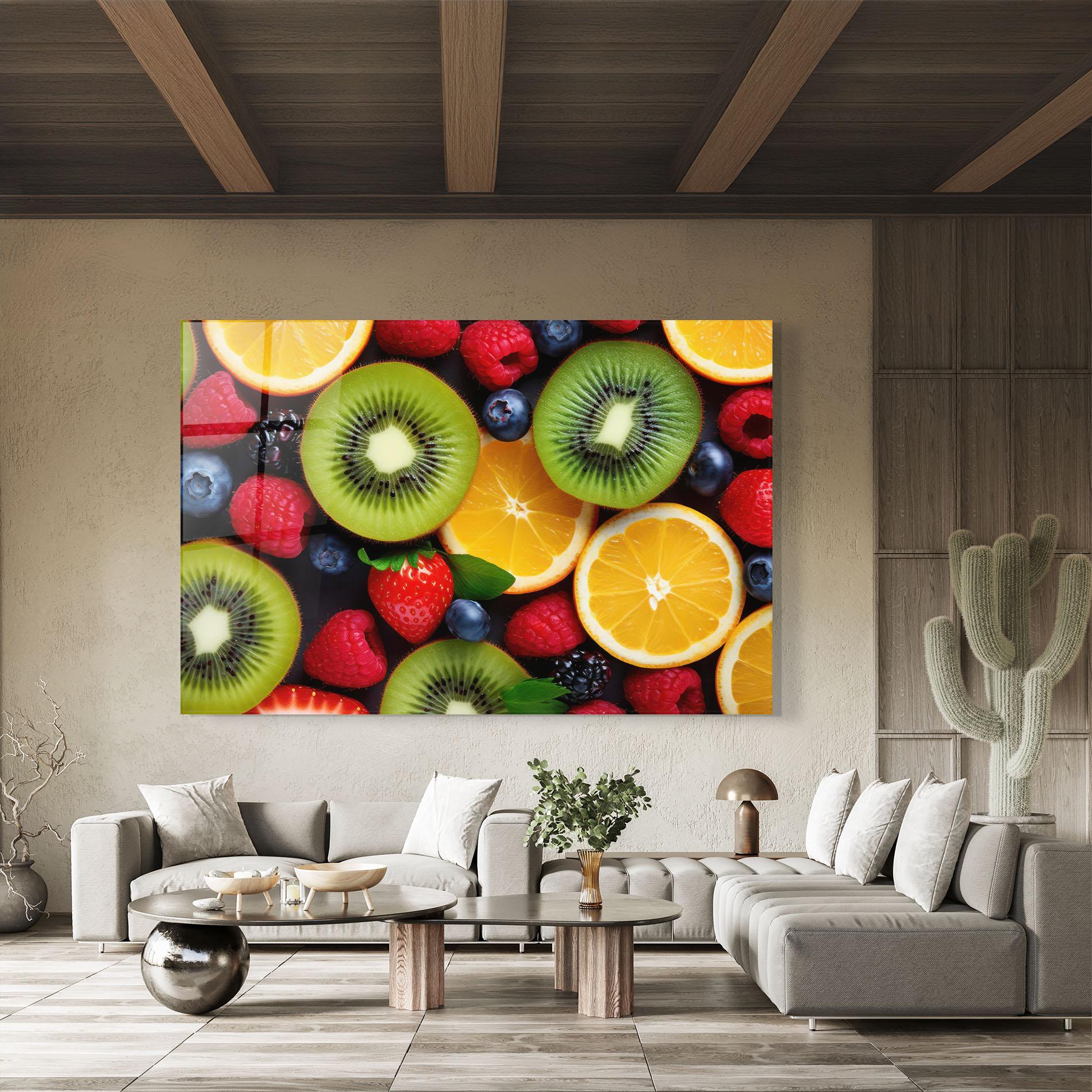 Üvegkép Kiwi Fruit Mix mockup 8