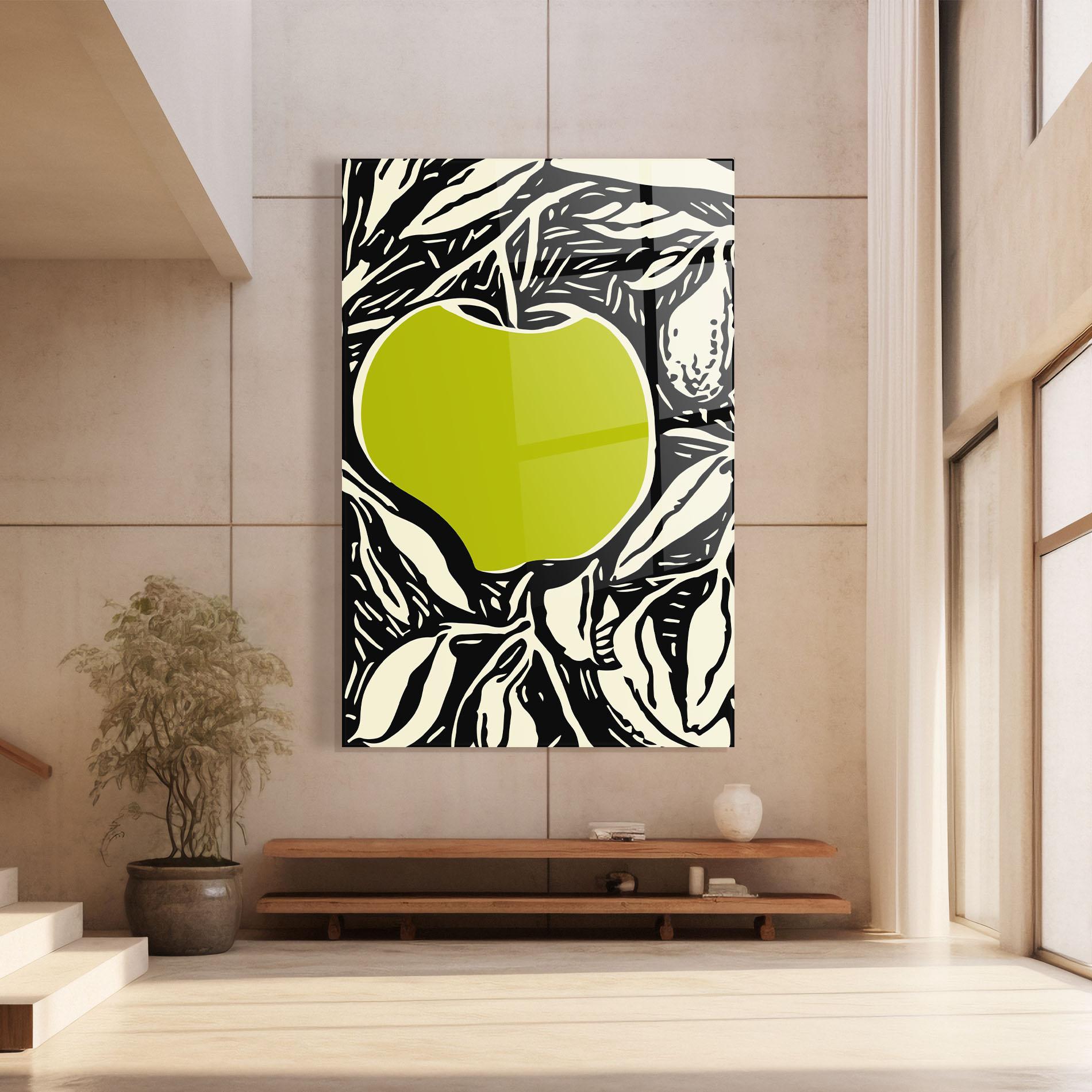 Üvegkép Green Apple mockup 8