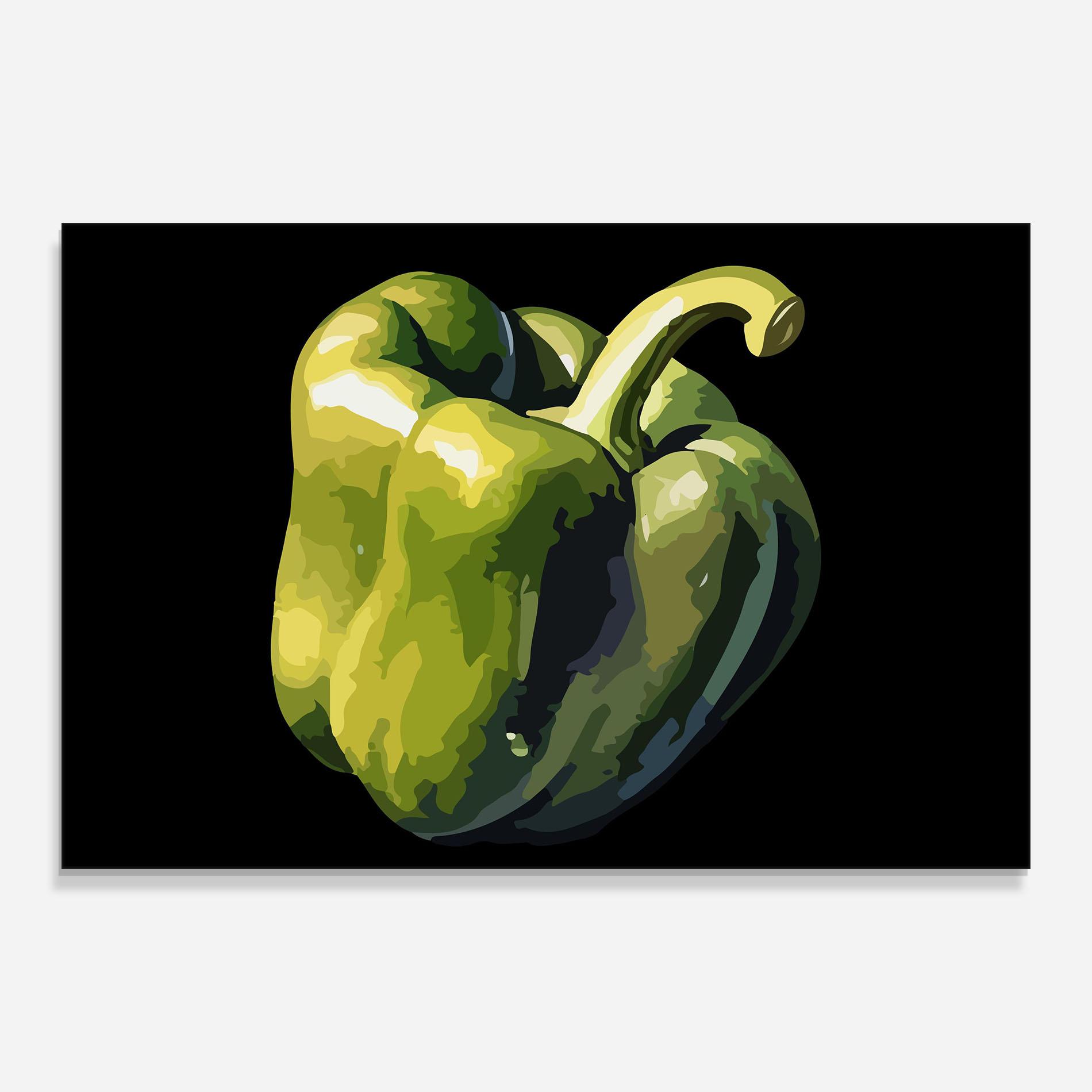 Üvegkép Cool Bellpepper mockup 0