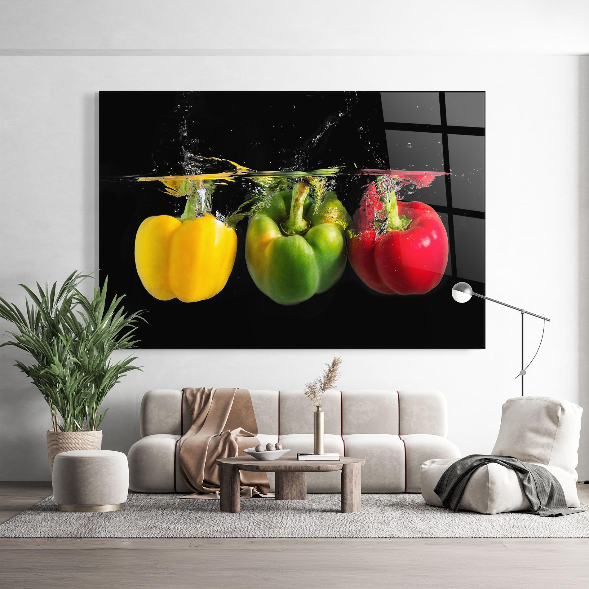 Üvegkép Bellpepper Nice Splash mockup 9