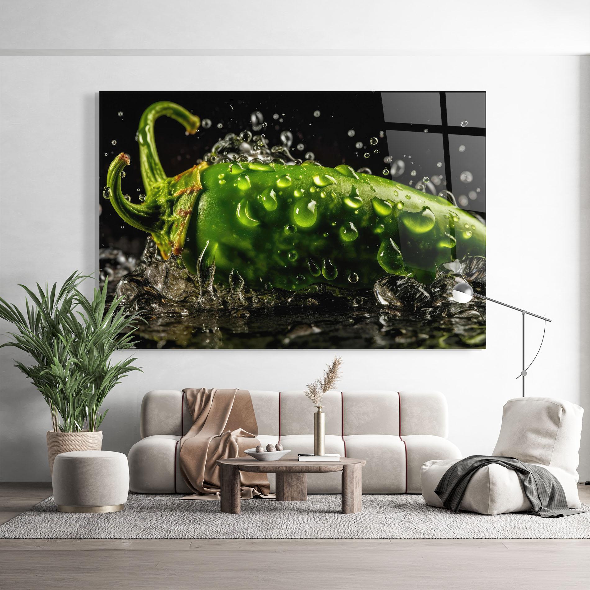 Üvegkép Chili Splash mockup 9