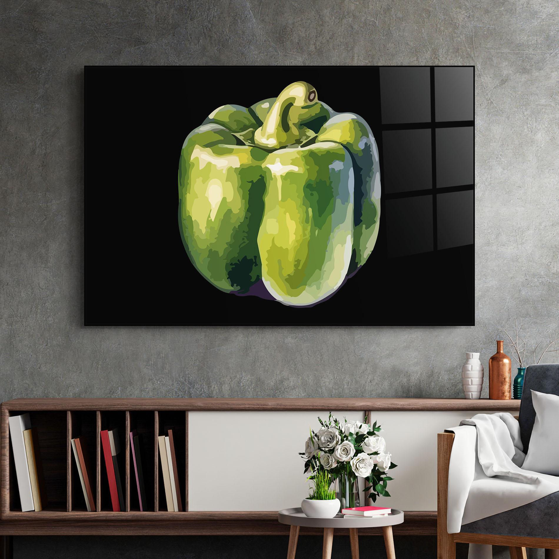 Üvegkép Bellpepper Nice Art mockup 2