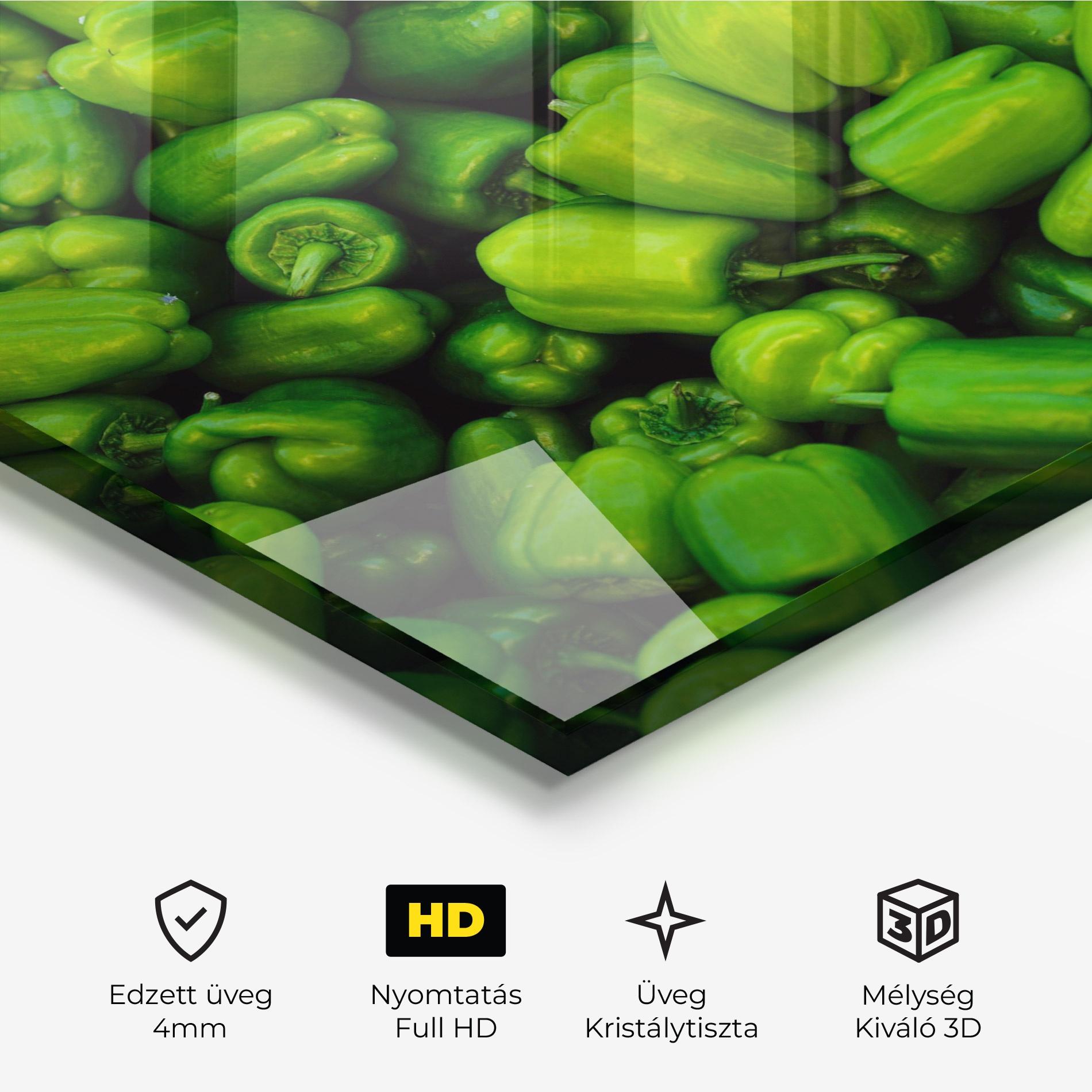 Üvegkép Green Bellpepper mockup 3