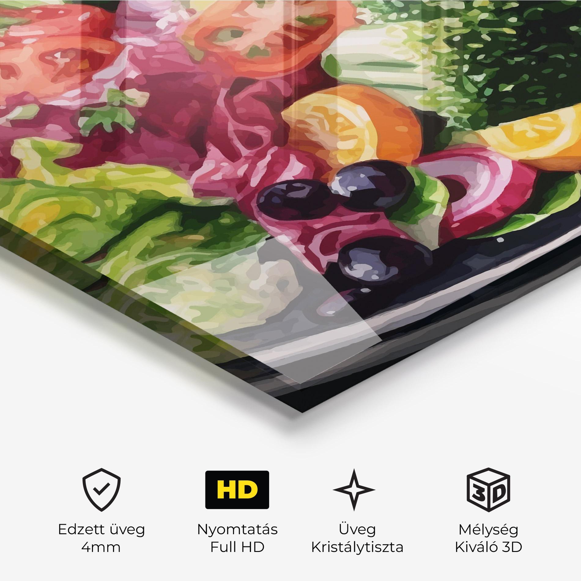 Üvegkép Healthy Tomato Food mockup 3