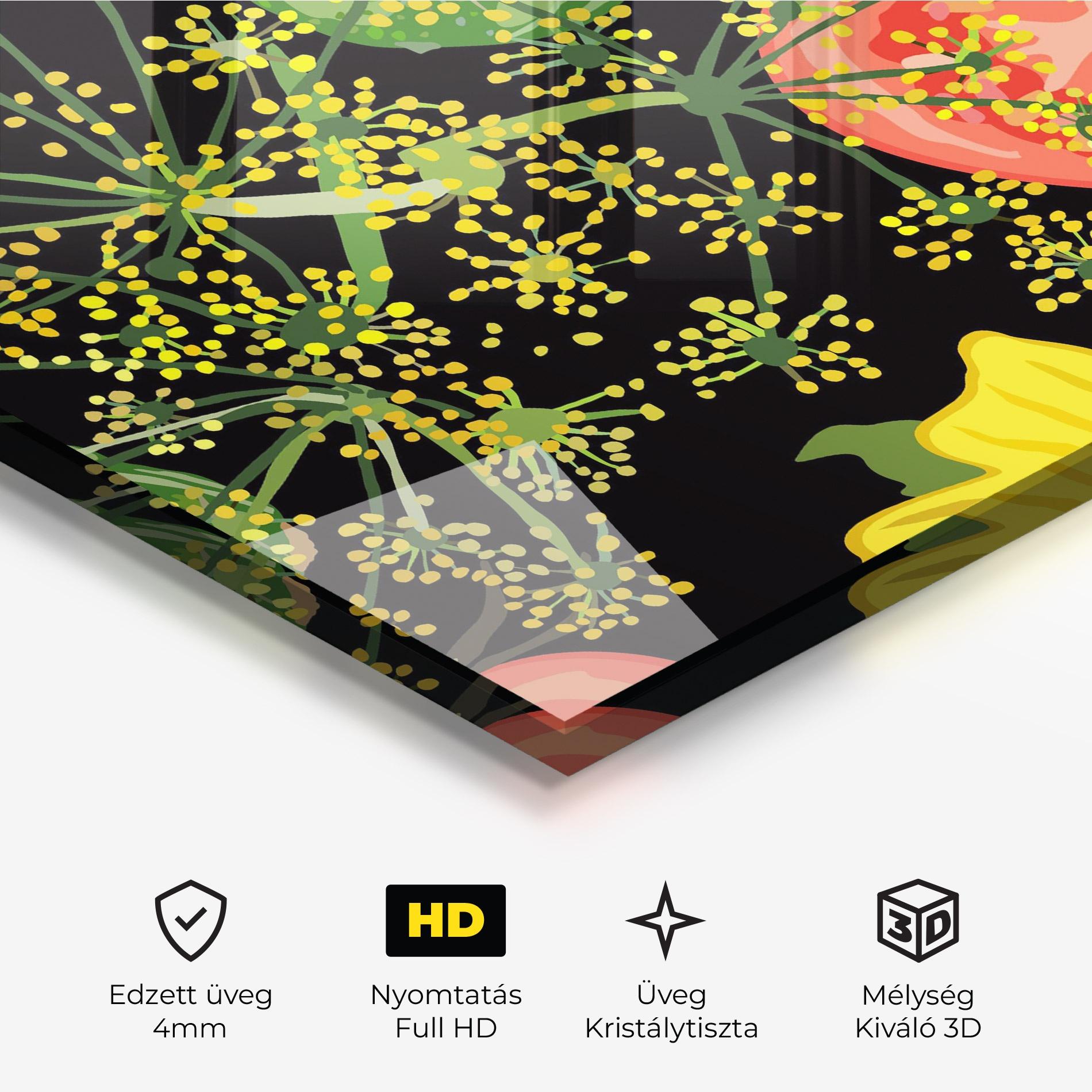 Üvegkép Heart Tomato mockup 3