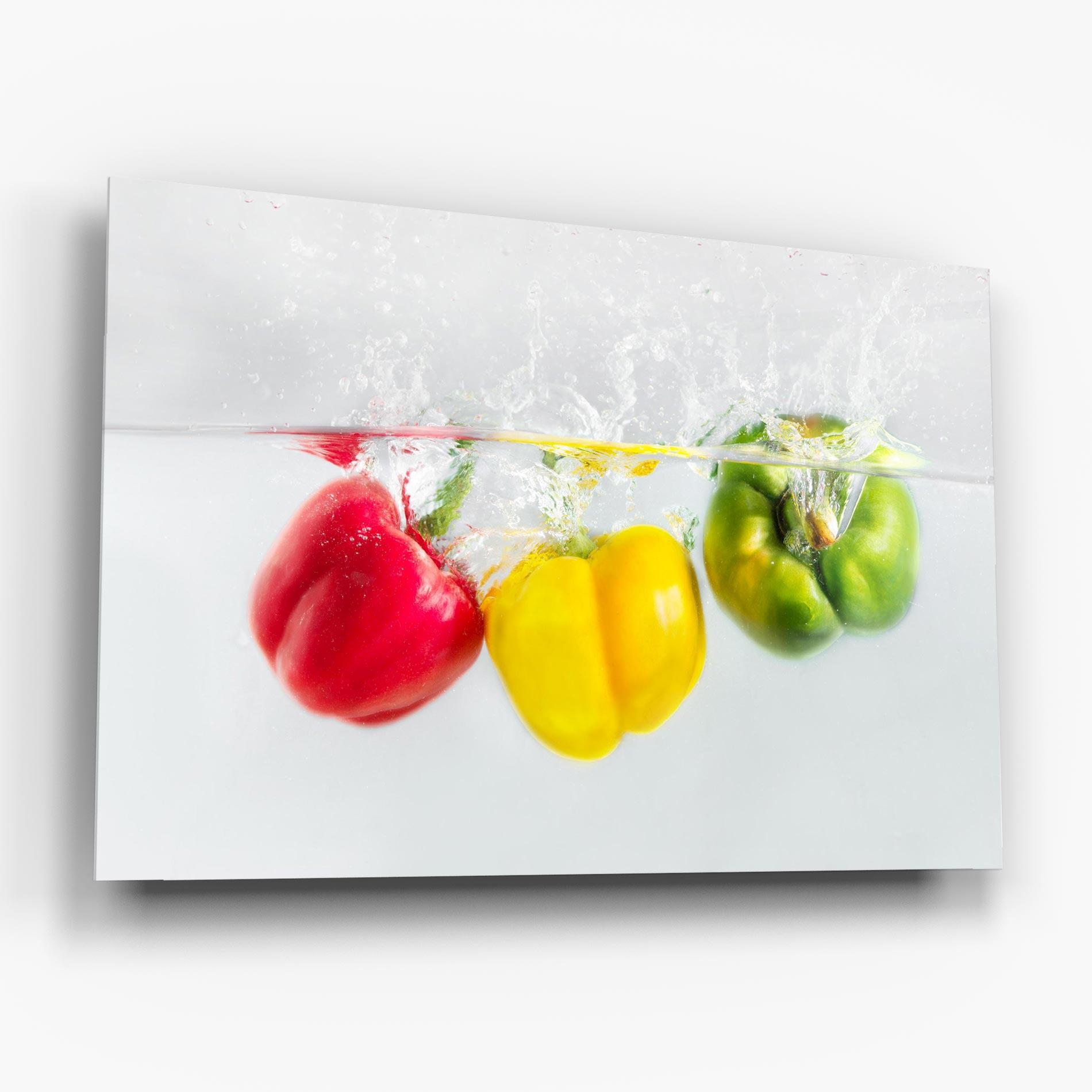 Üvegkép Bellpepper In Water mockup 6