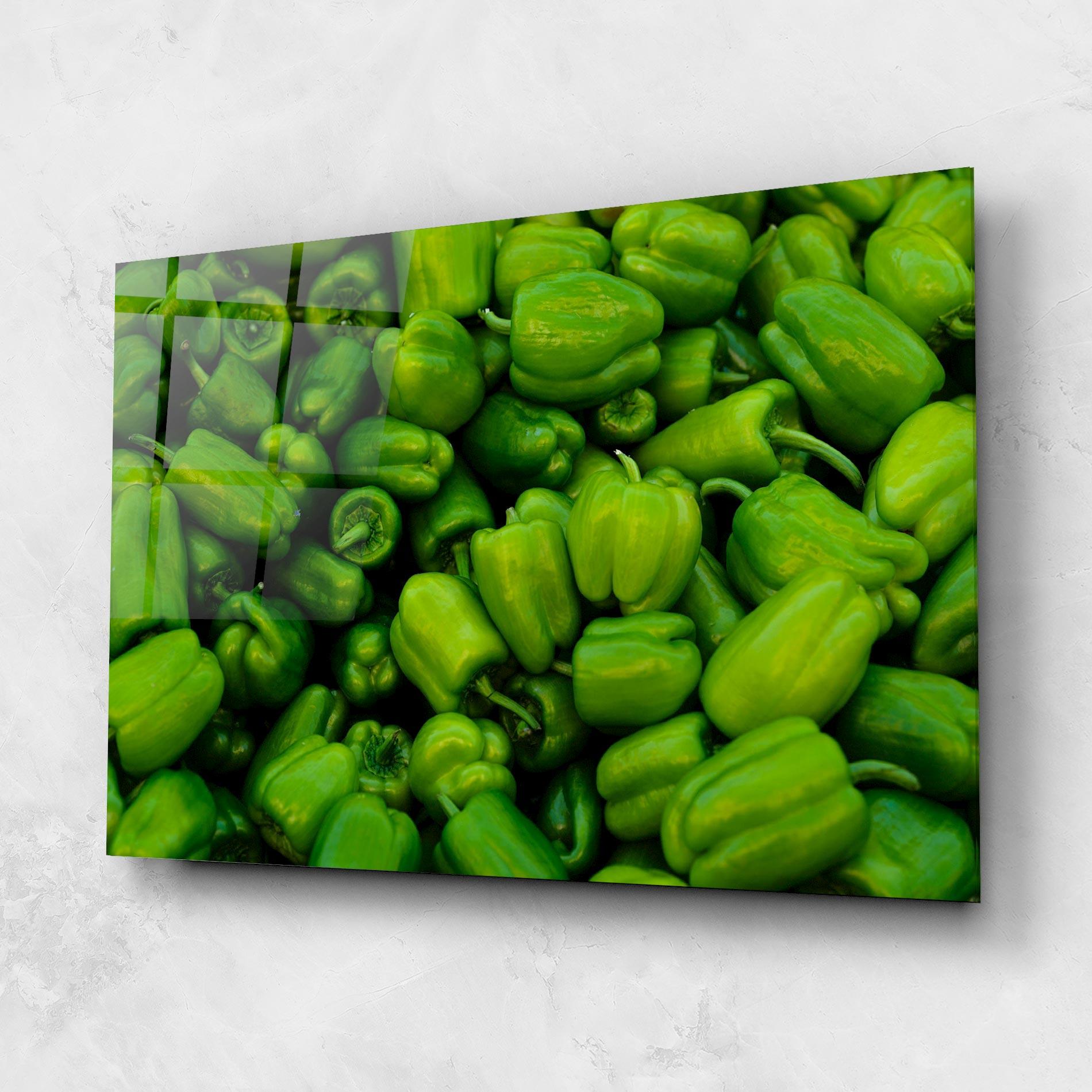 Üvegkép Green Bellpepper mockup 1