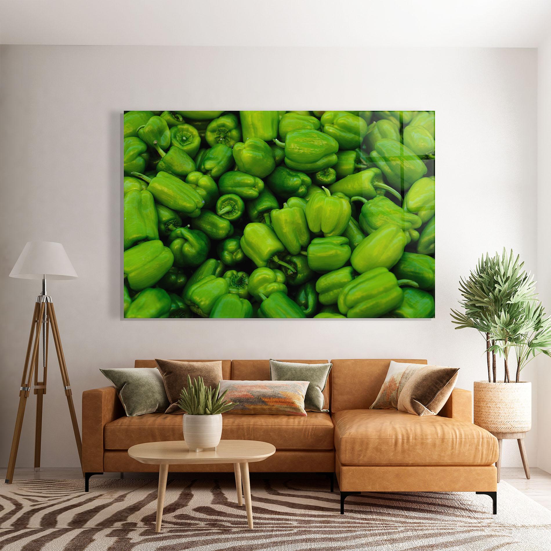 Üvegkép Green Bellpepper mockup 7