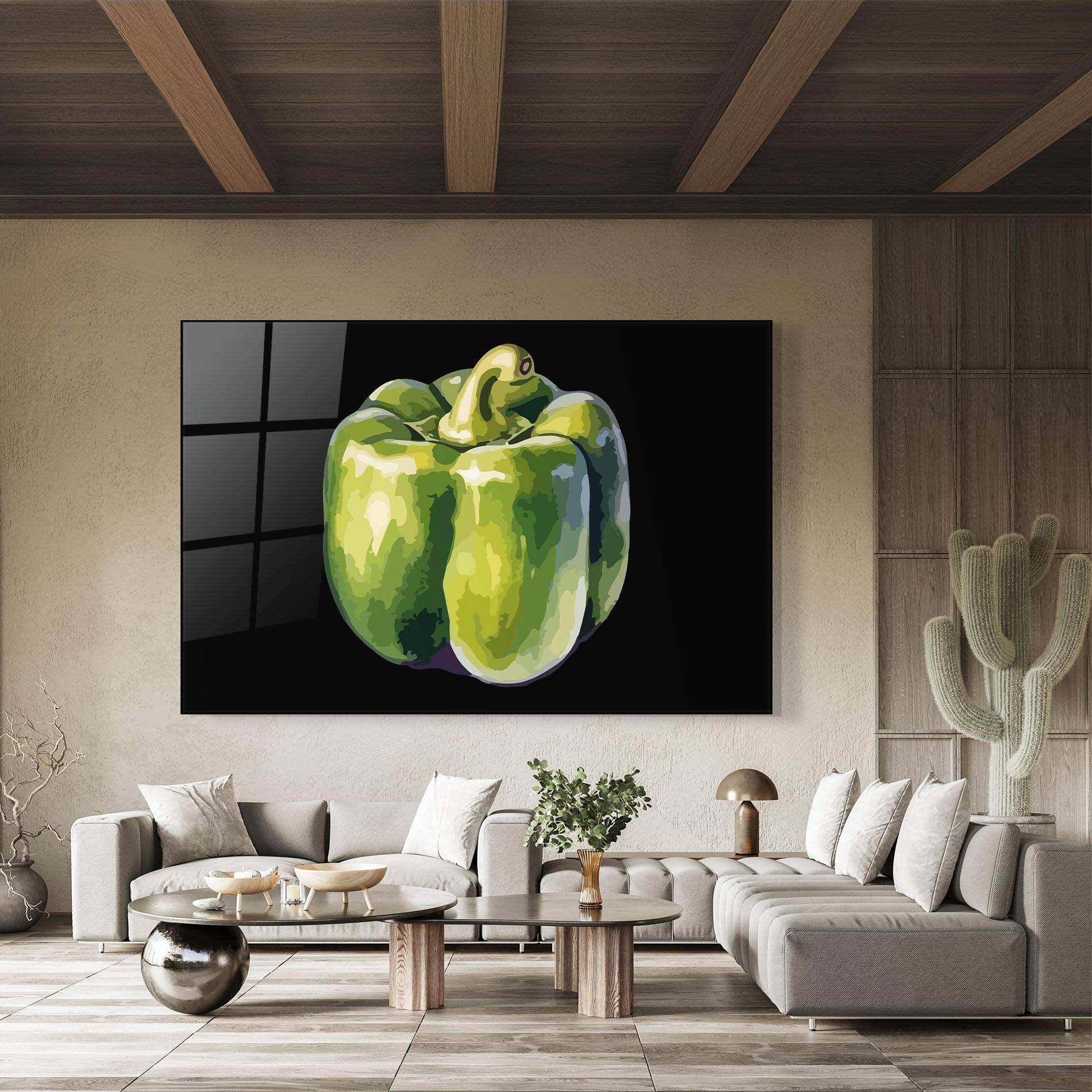 Üvegkép Bellpepper Nice Art mockup 8