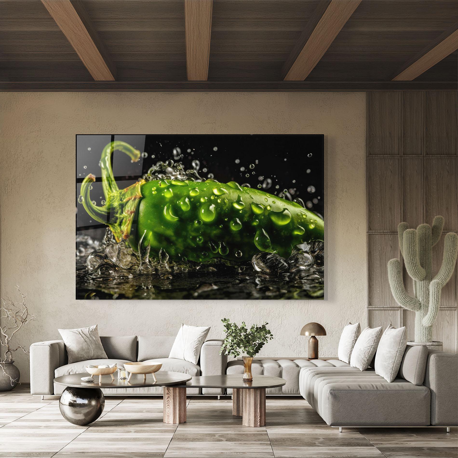 Üvegkép Chili Splash mockup 8