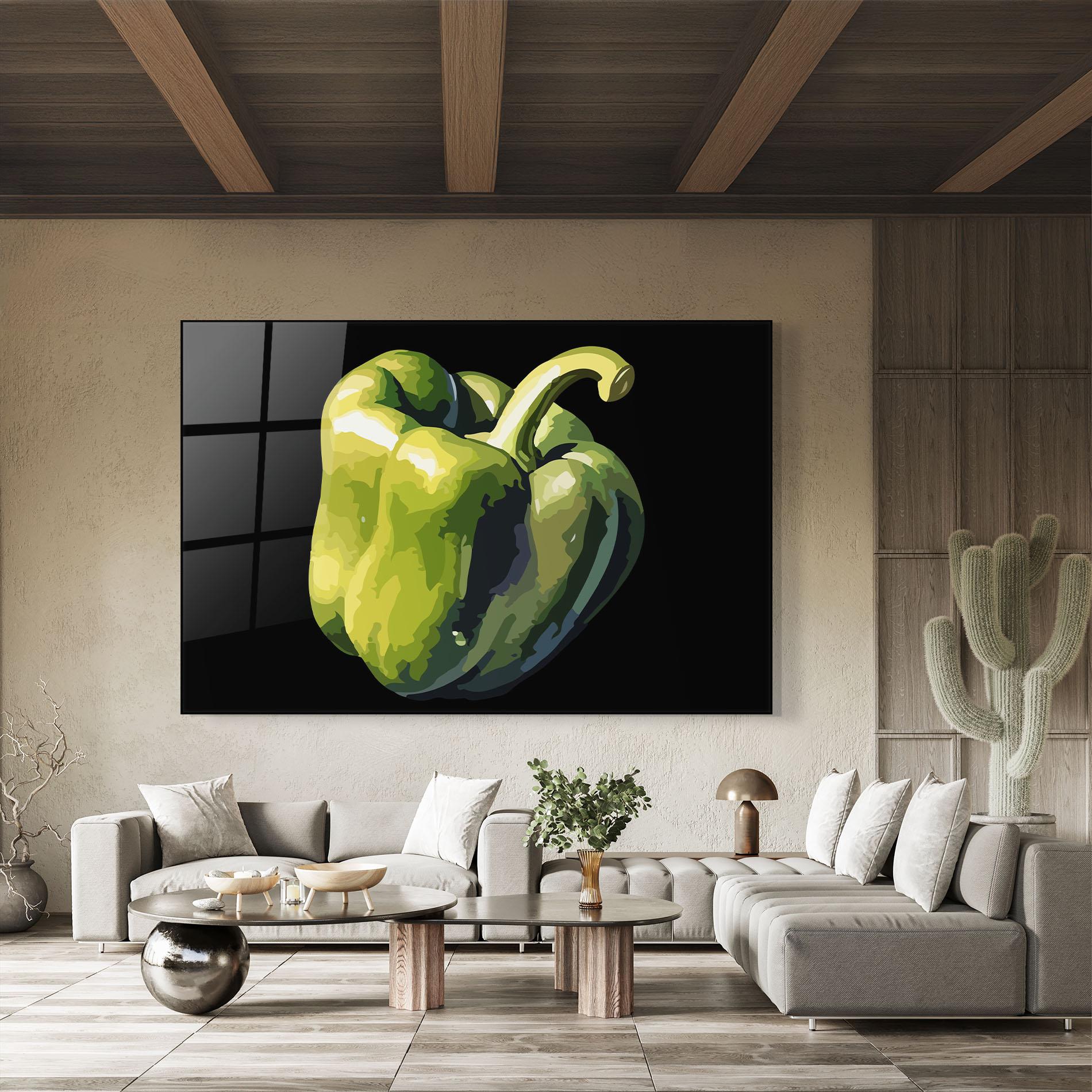 Üvegkép Cool Bellpepper mockup 8