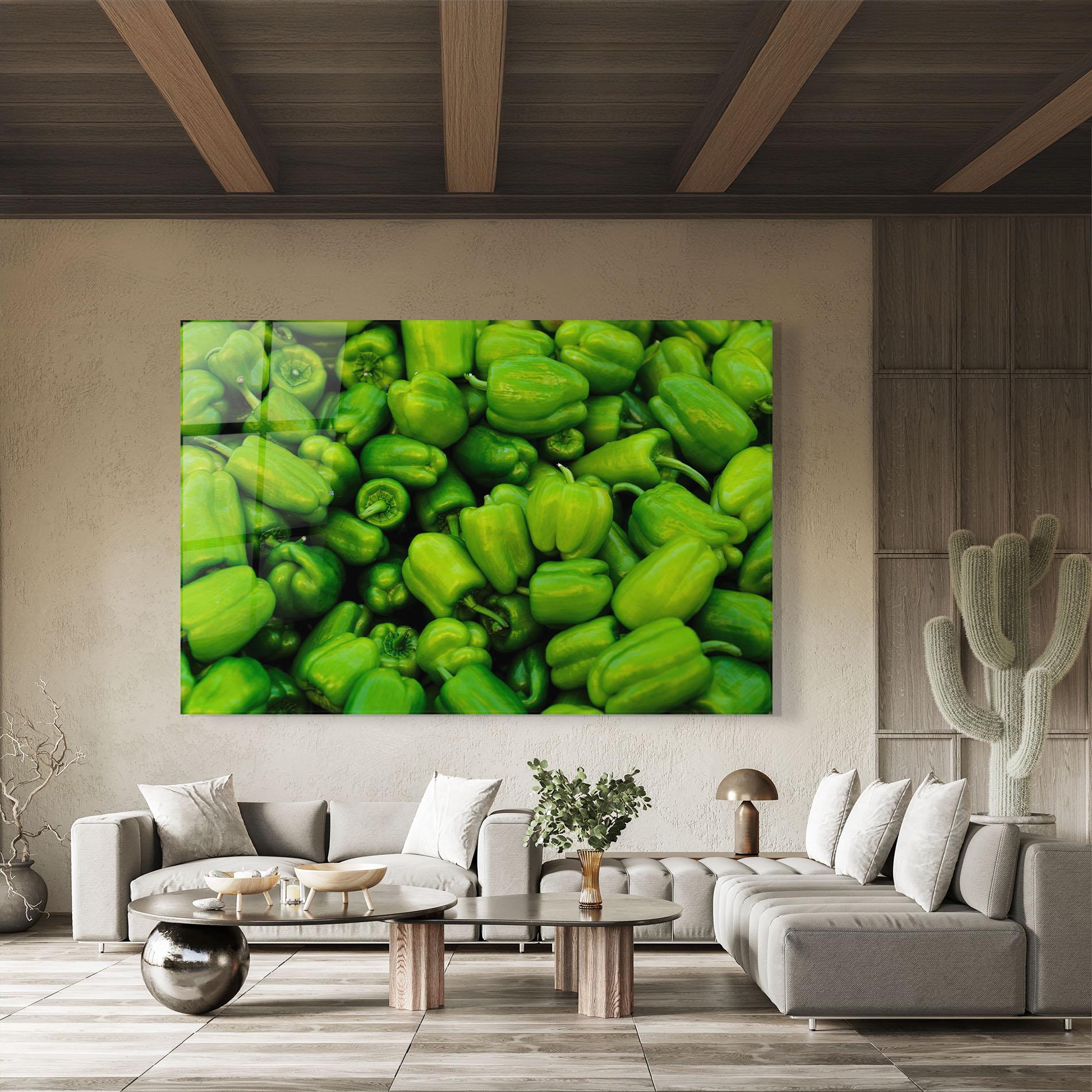 Üvegkép Green Bellpepper mockup 8
