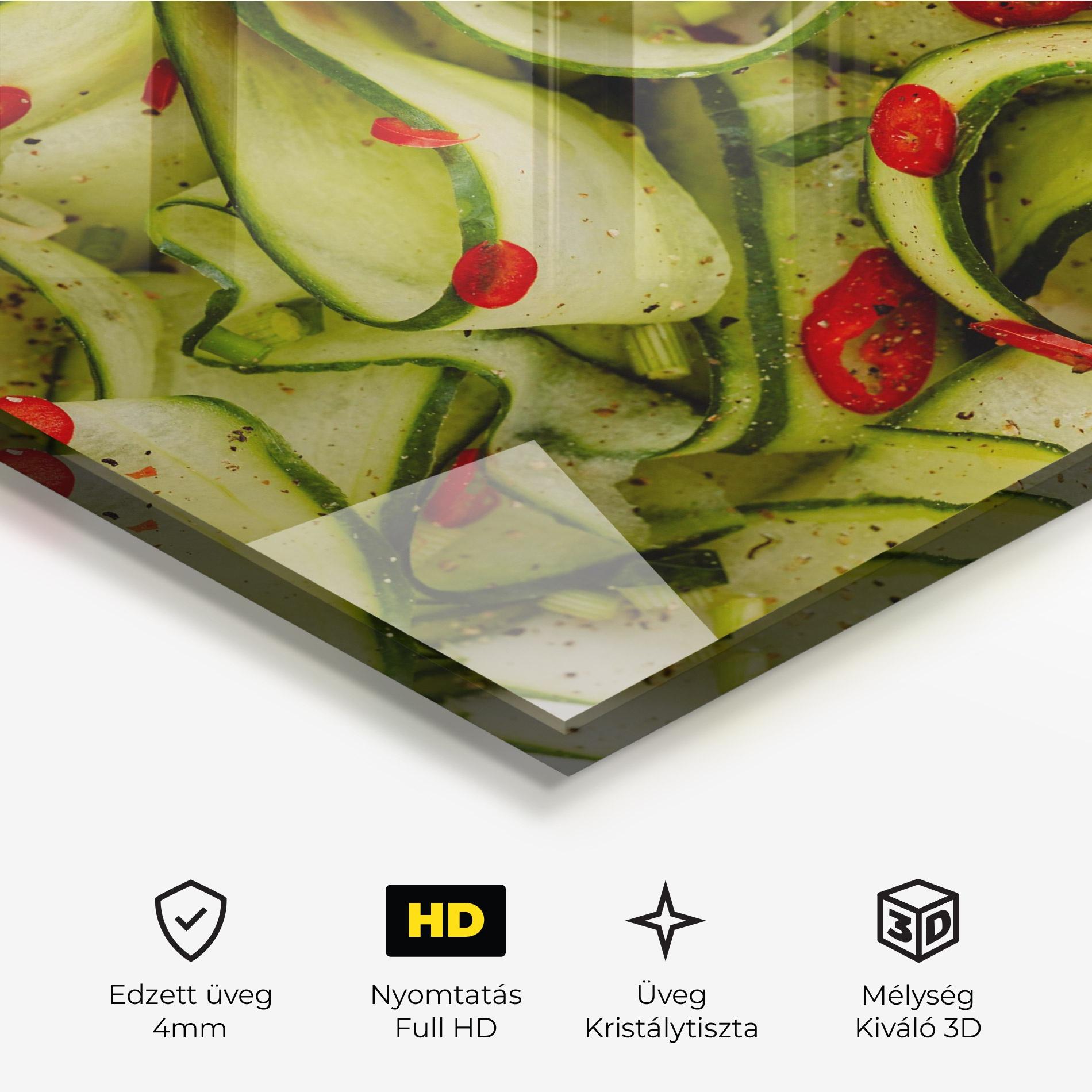 Üvegkép Cucumber Food mockup 3