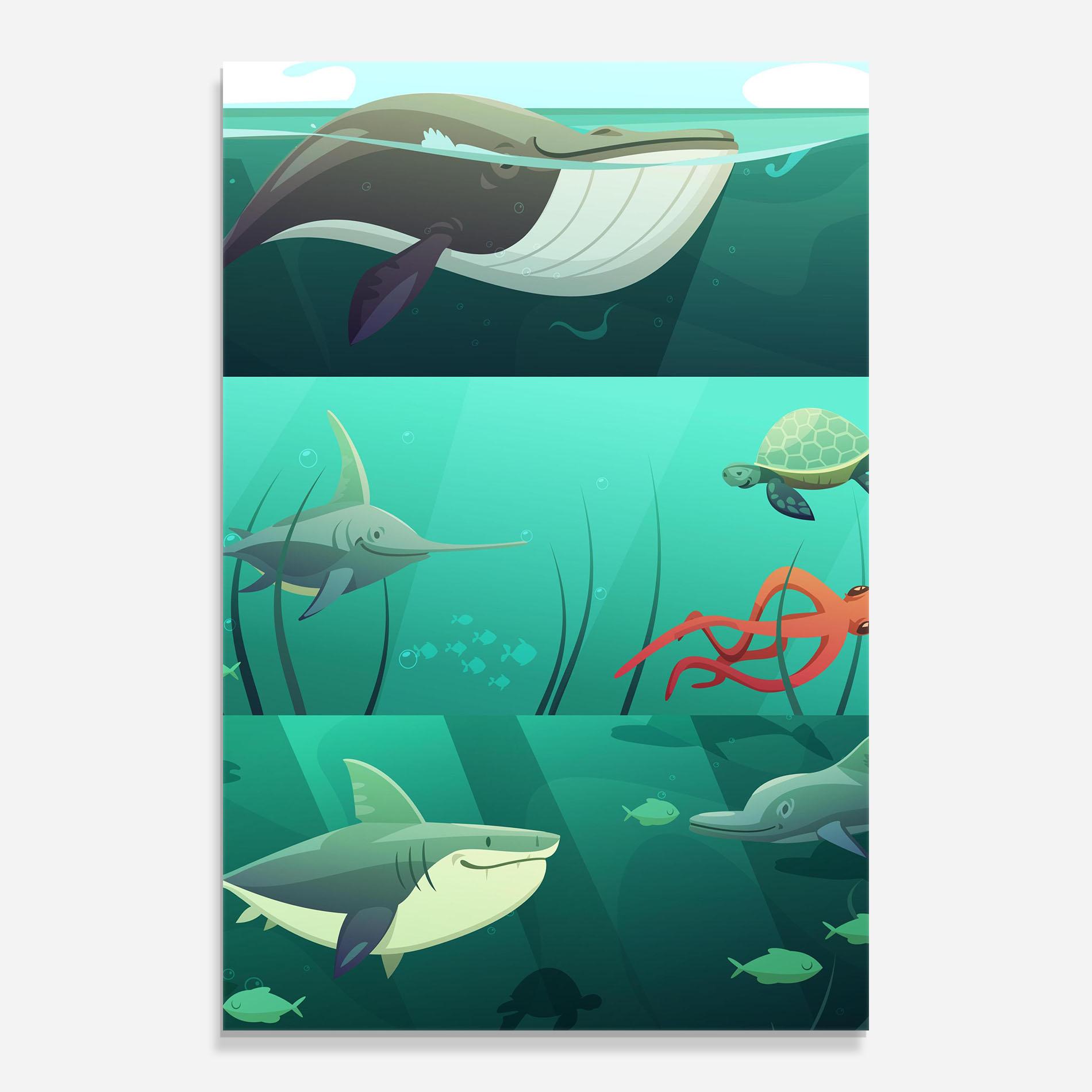 Üvegkép Kids Ocean mockup 0