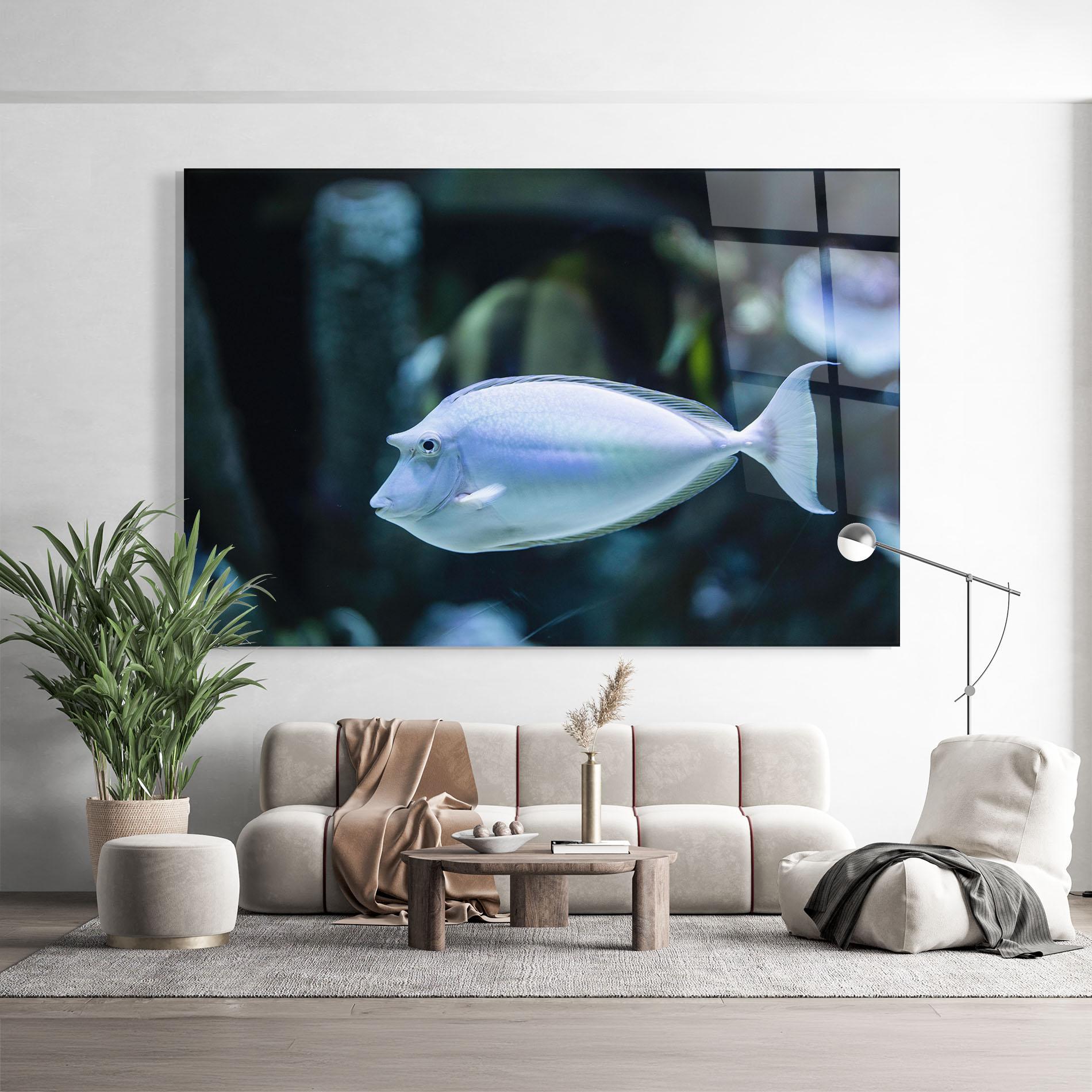 Üvegkép Funny Face Fish mockup 9