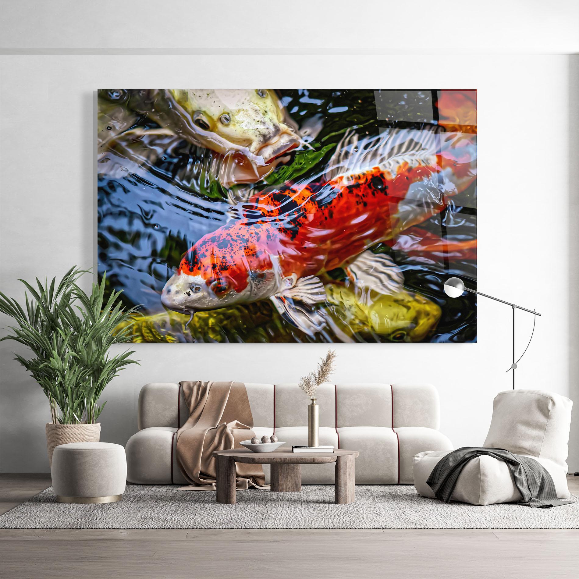 Üvegkép Koi mockup 9