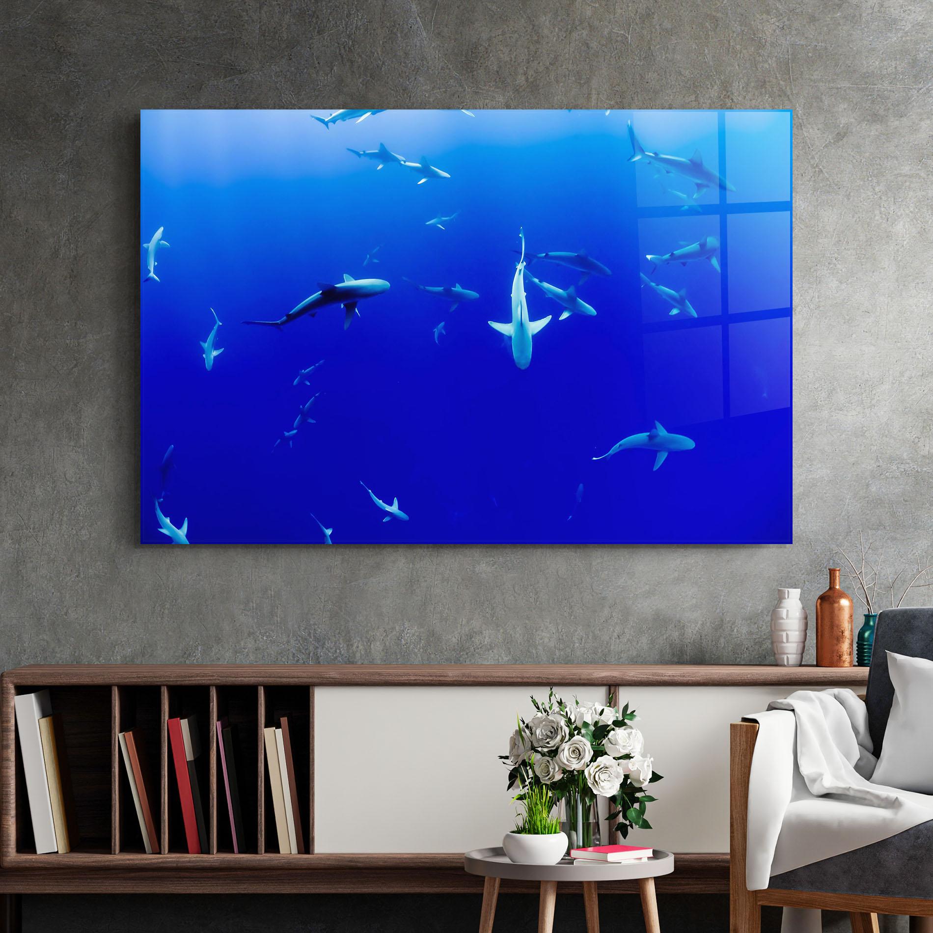 Üvegkép Baby Sharks mockup 2