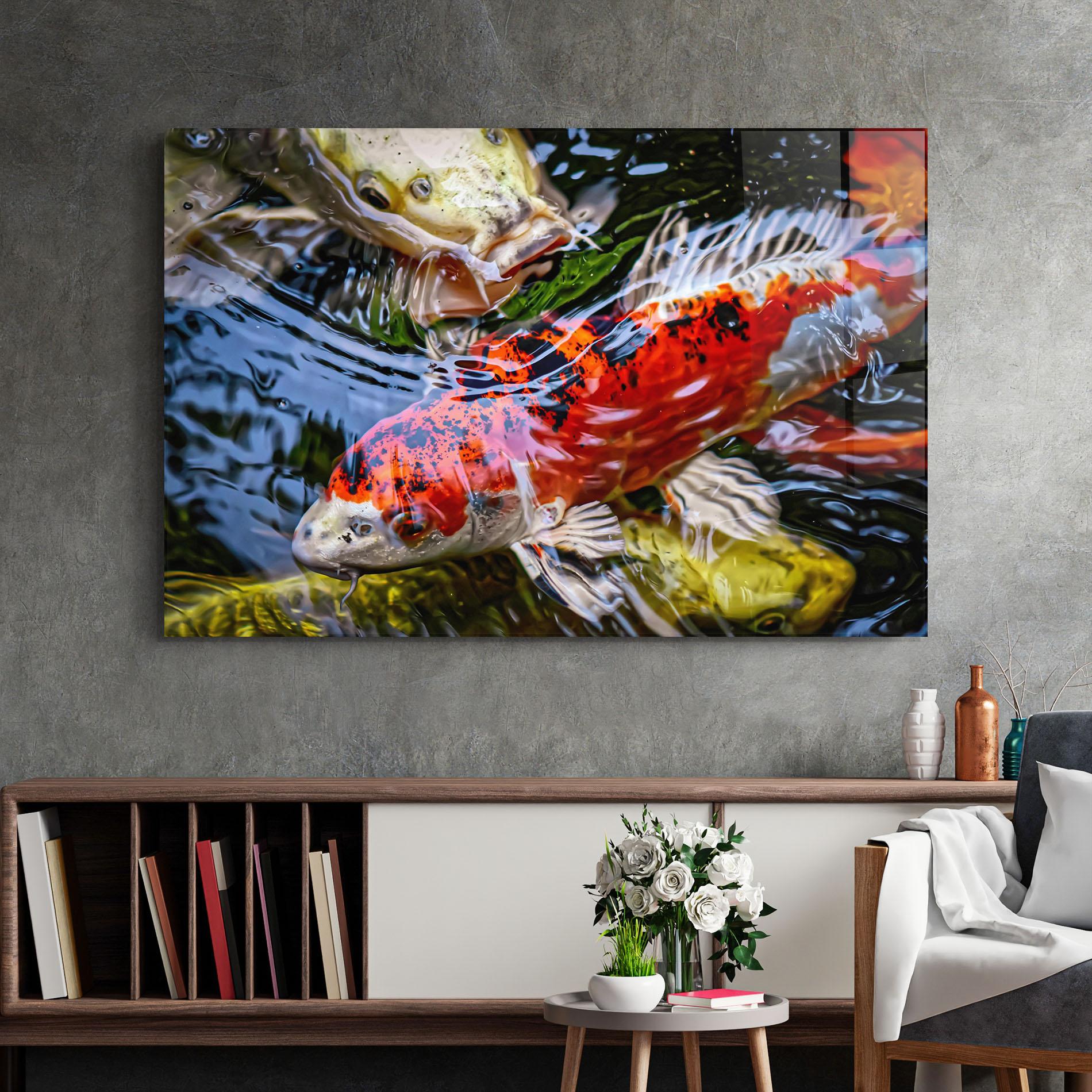 Üvegkép Koi mockup 2